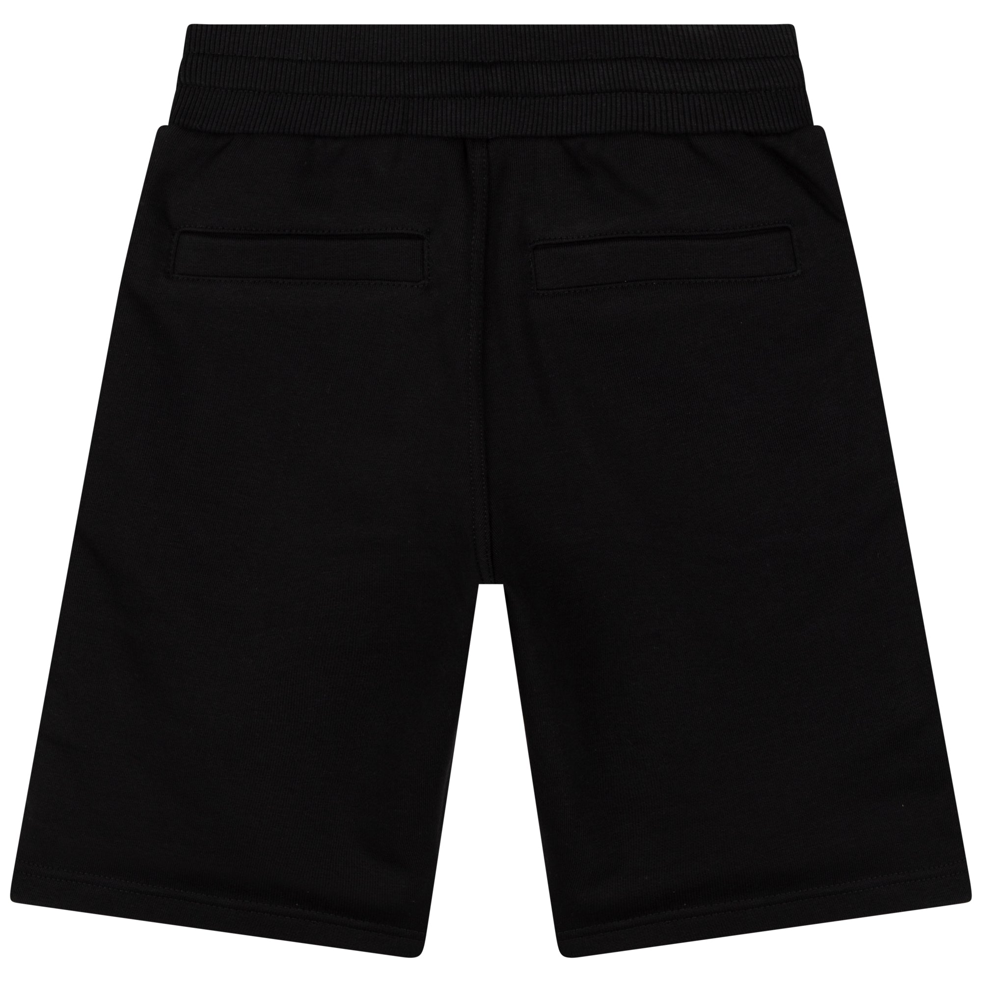 Boys Black Cotton Shorts