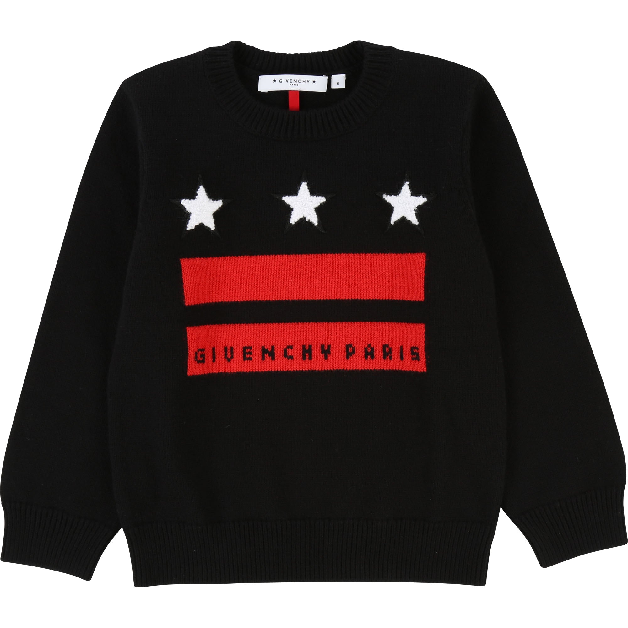 Boys Black Logo Cotton Sweater