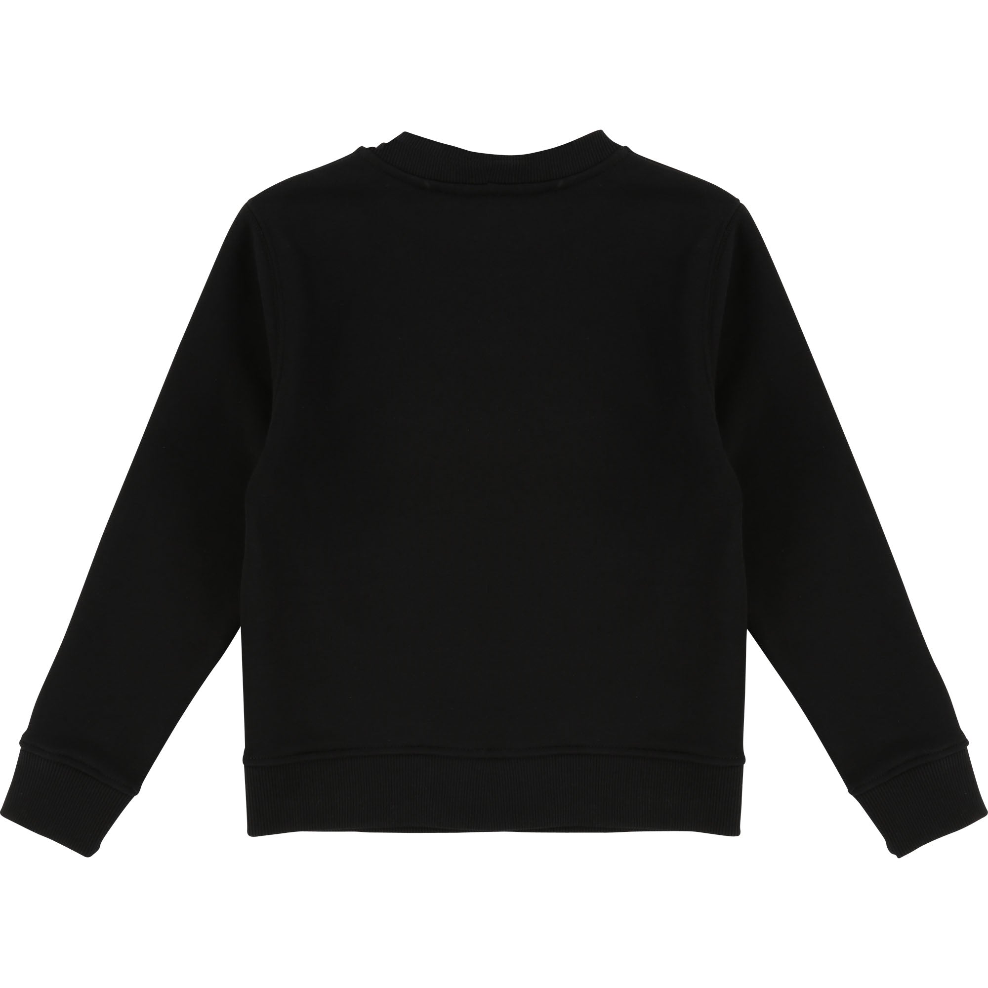 Boys Black Logo Cotton Sweatshirts