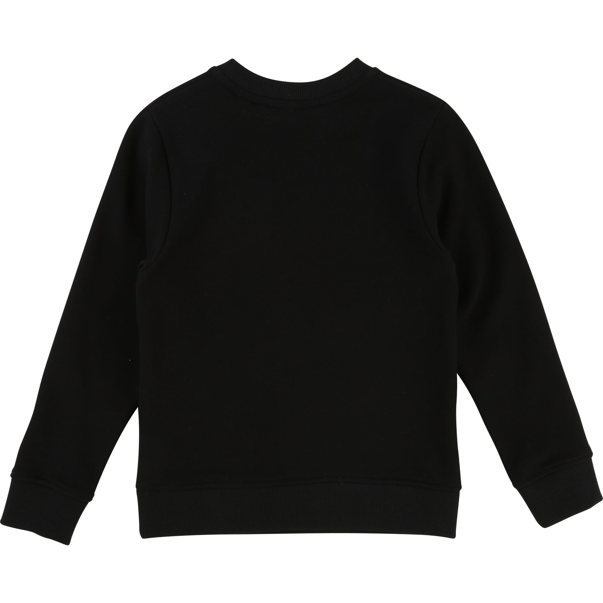 Boys Black Logo Cotton Sweatshirt