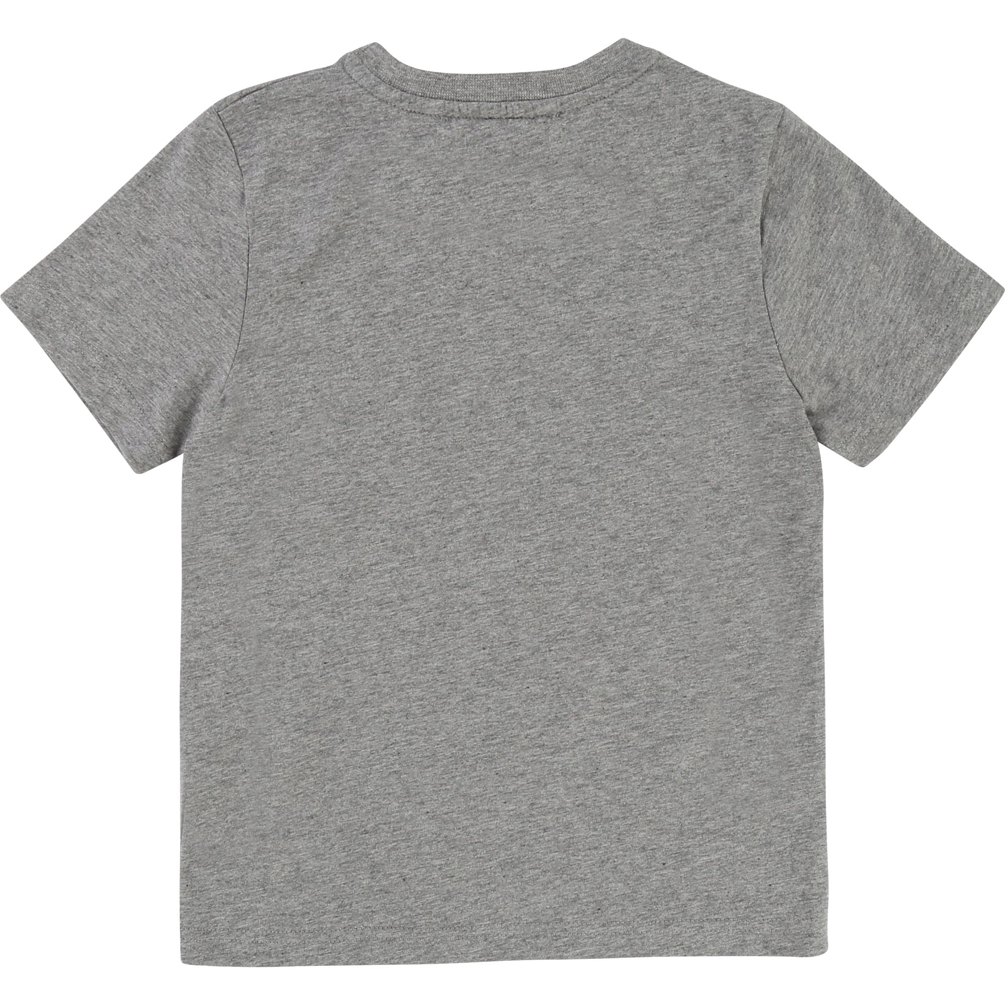 Boys Grey Chine Logo Cotton T-shirt