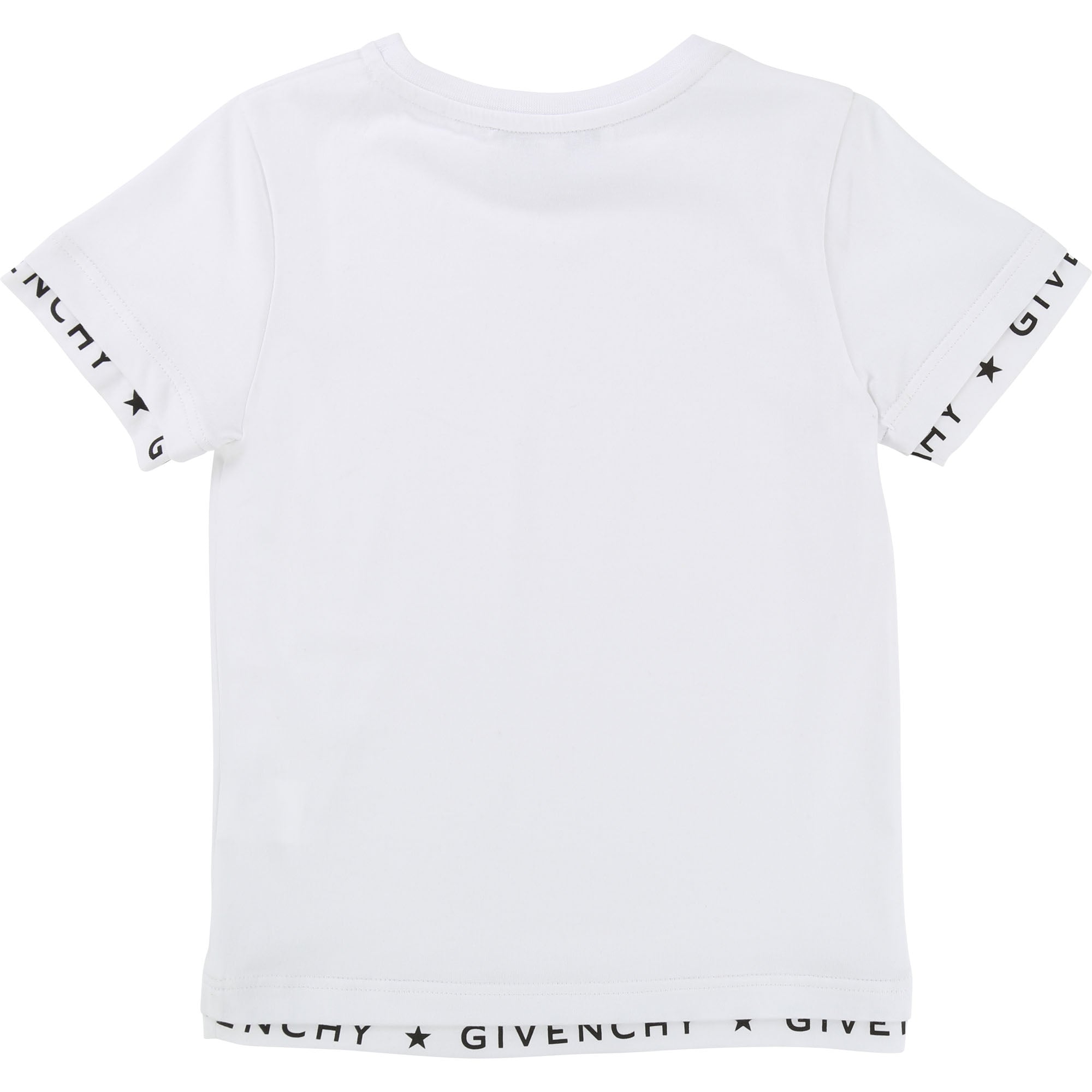 Boys White Logo Cotton T-shirt