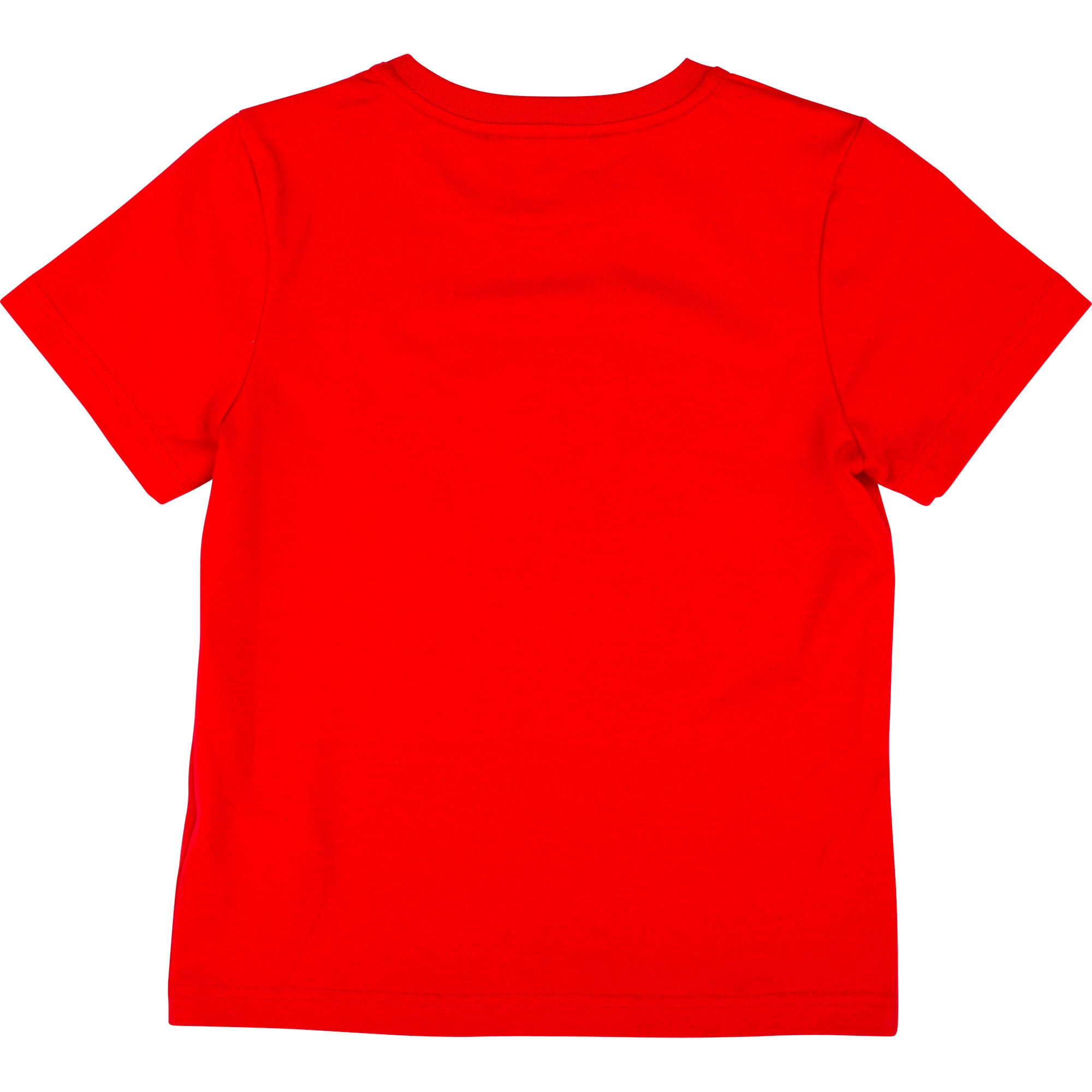 Boys Red Logo Cotton T-shirt