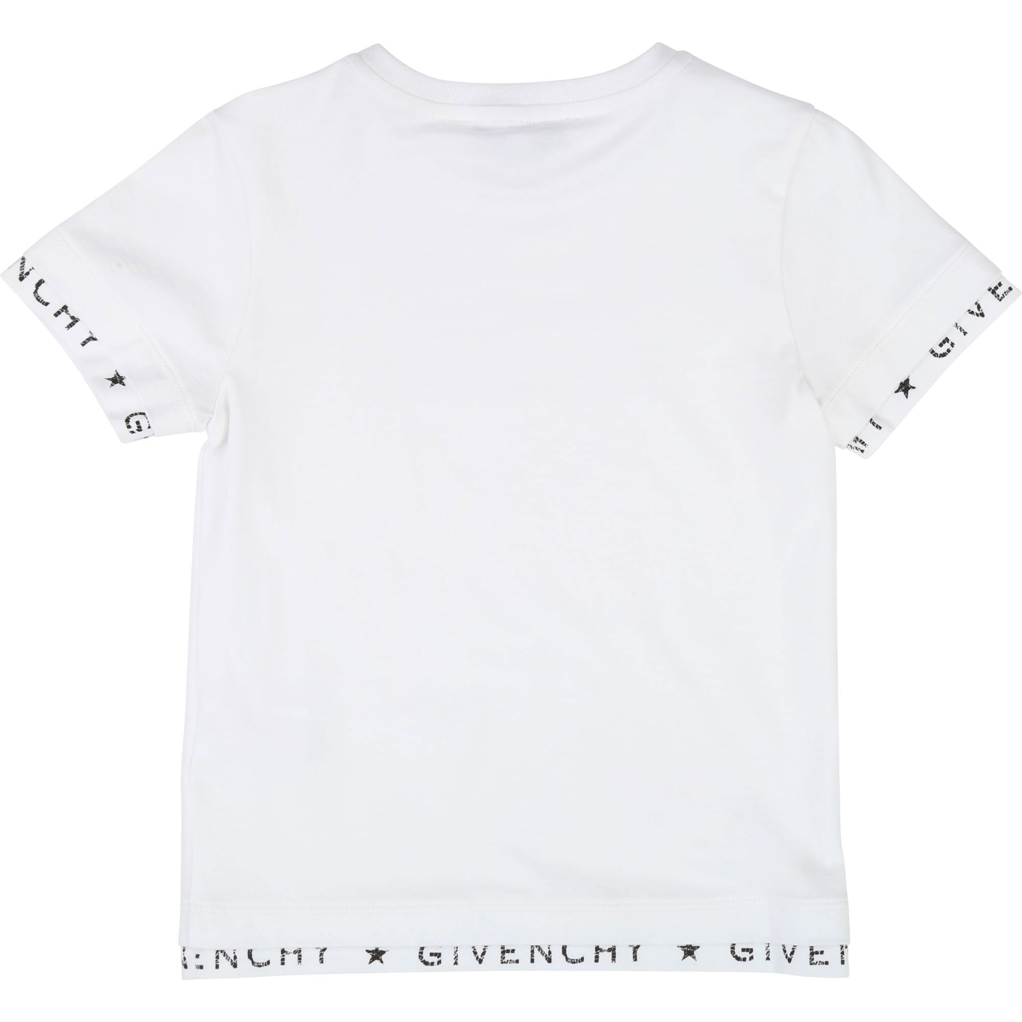 Boys White Logo Cotton T-shirt