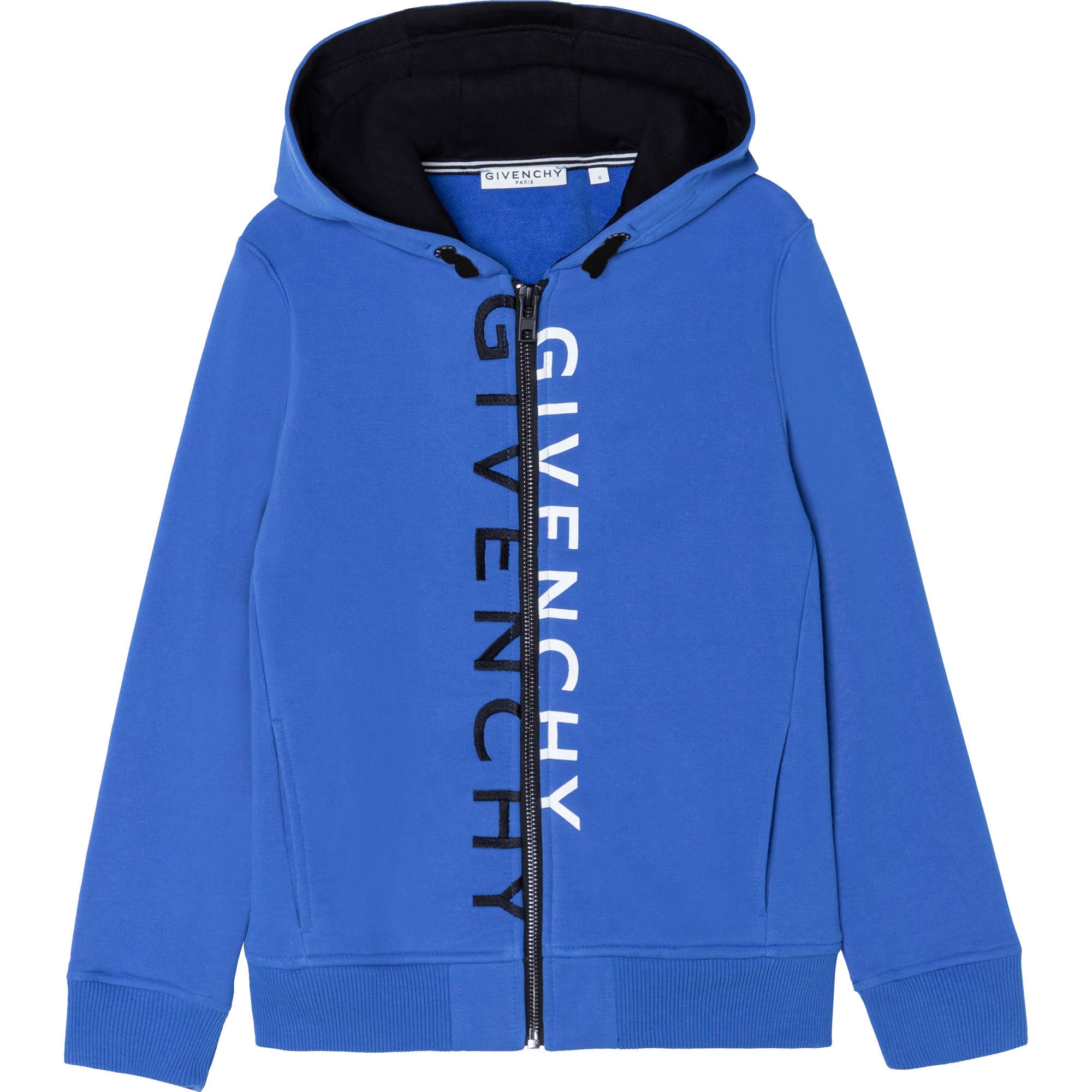 Boys Blue Logo Zip-Up Top