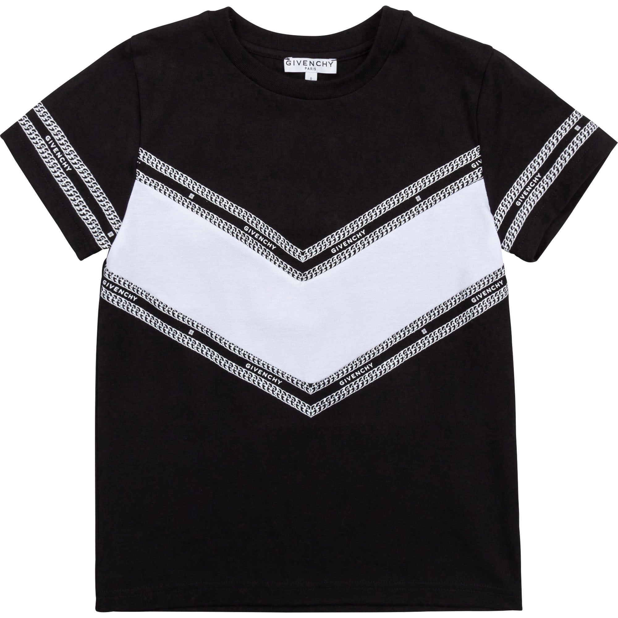 Boys Black Logo Cotton T-Shirt