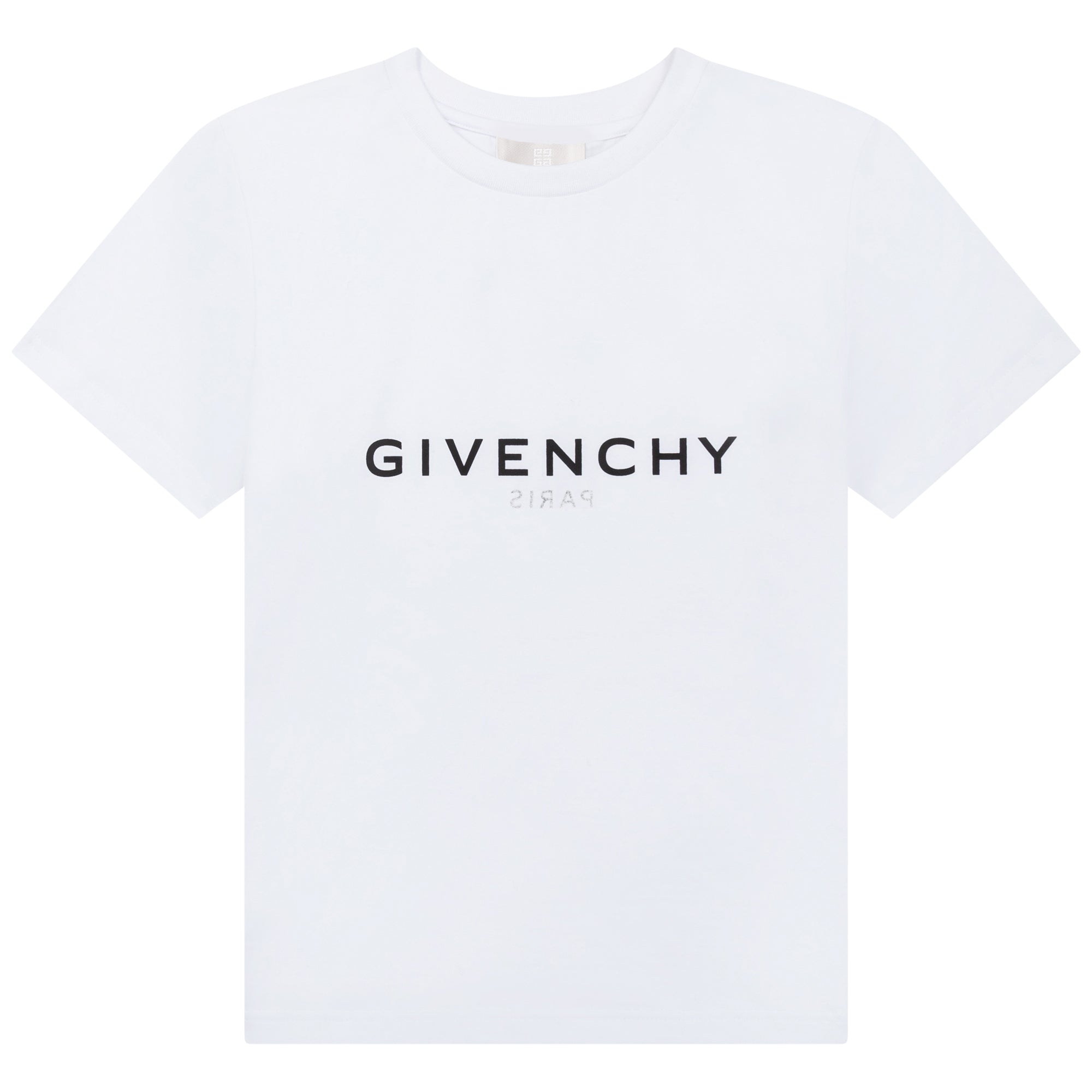 Boys & Girls White Logo Cotton T-Shirts