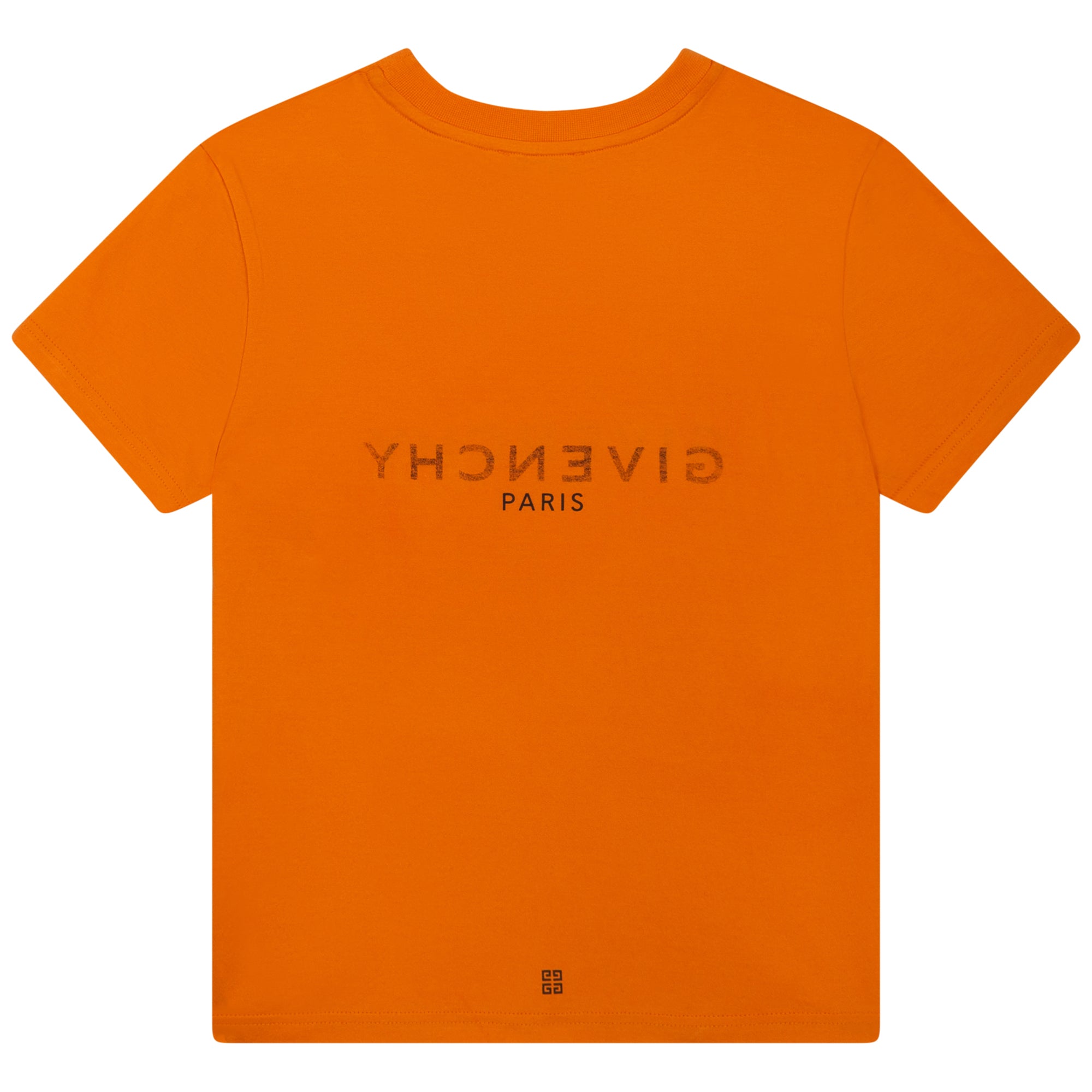 Boys & Girls Orange Logo Cotton T-Shirts