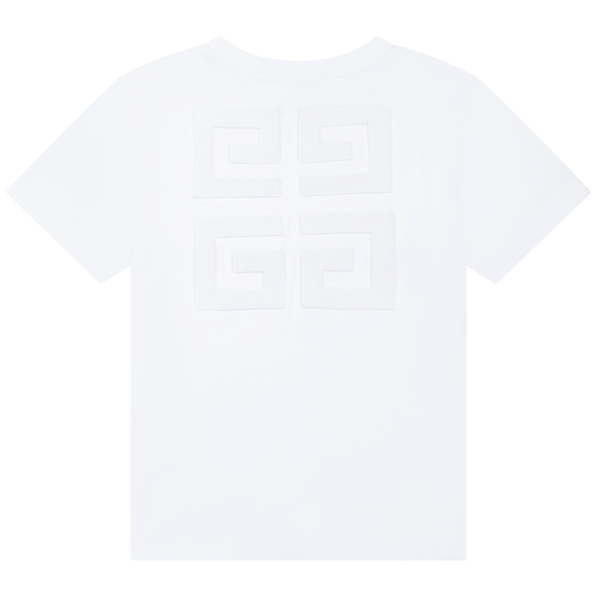 Boys & Girls White Logo Cotton T-Shirts