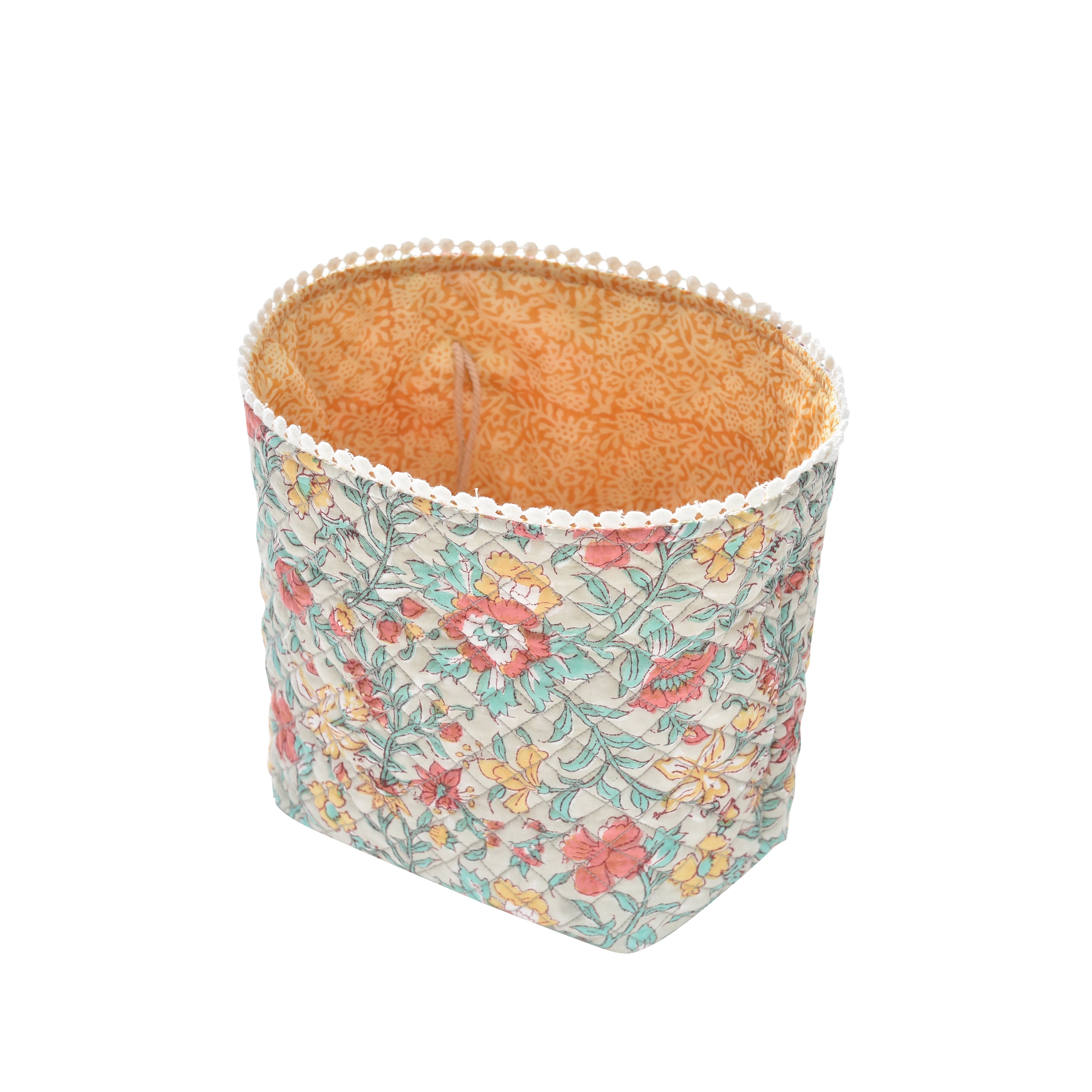 Boys & Girls Blue Floral Storage Bag