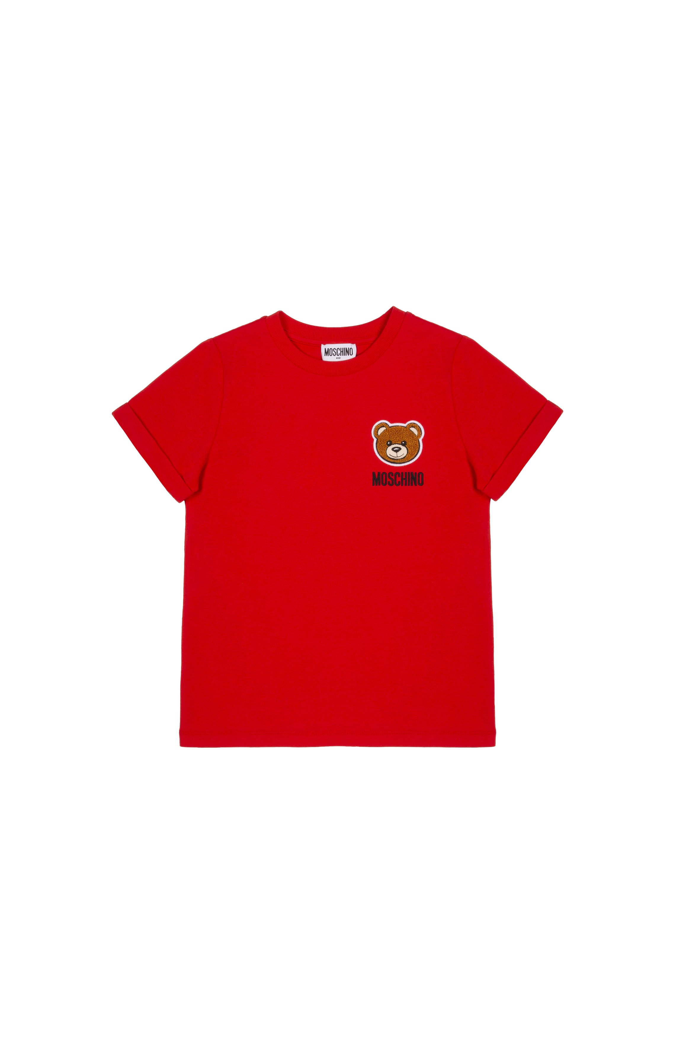 Boys & Girls Red Cotton T-shirt