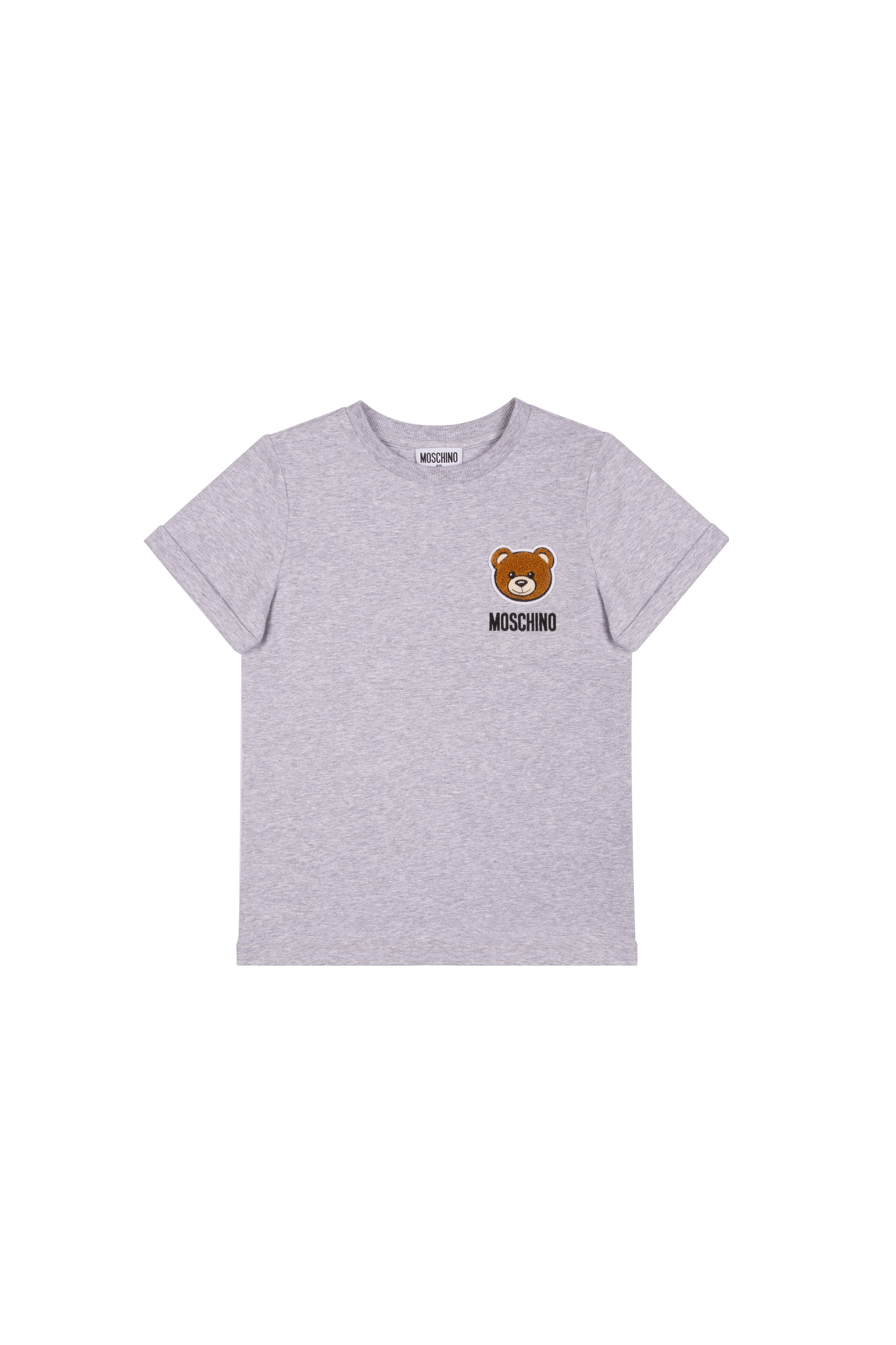 Boys & Girls Grey Cotton T-shirt