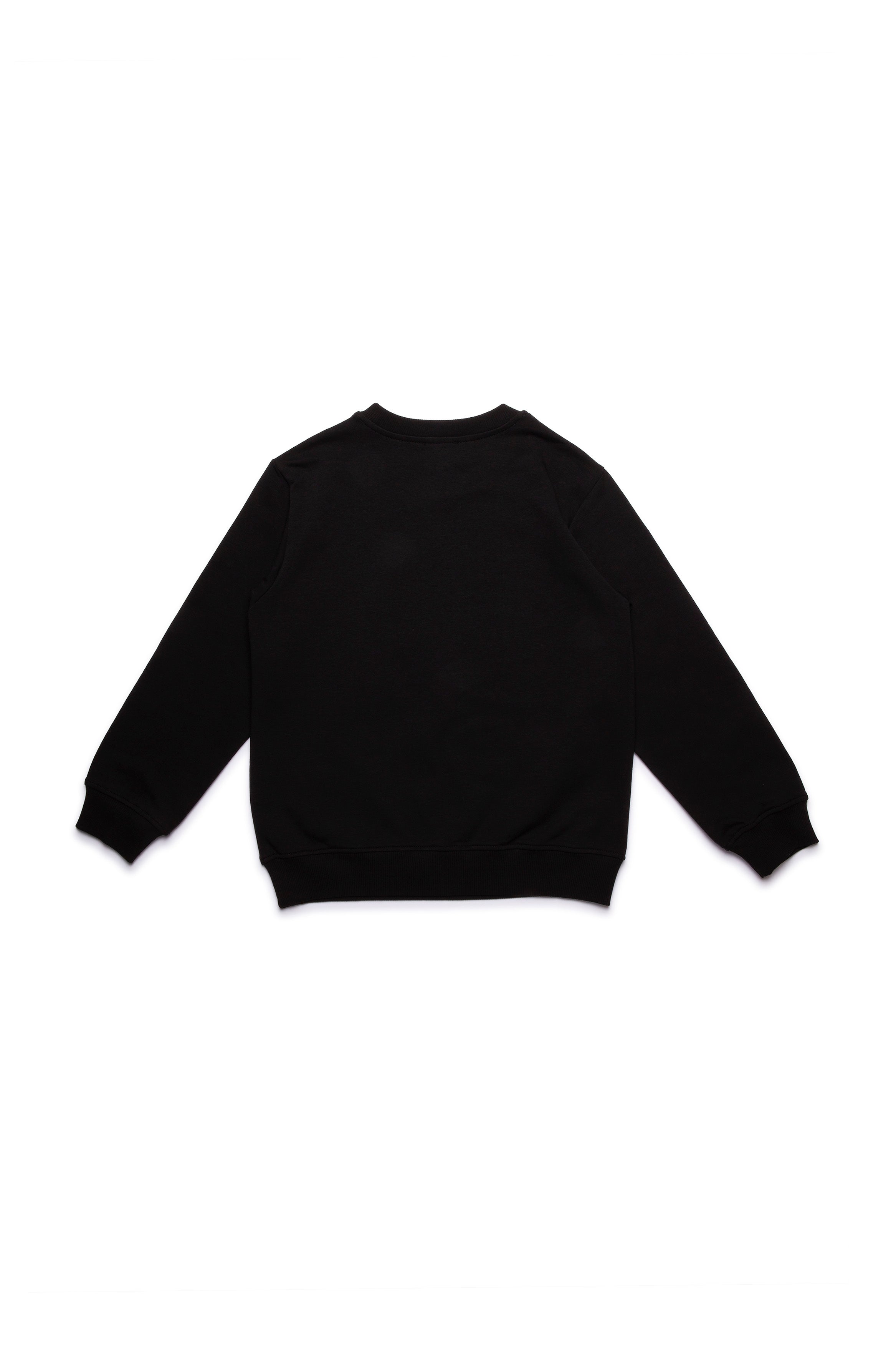 Boys & Girls Black Printing Cotton Sweatshirt