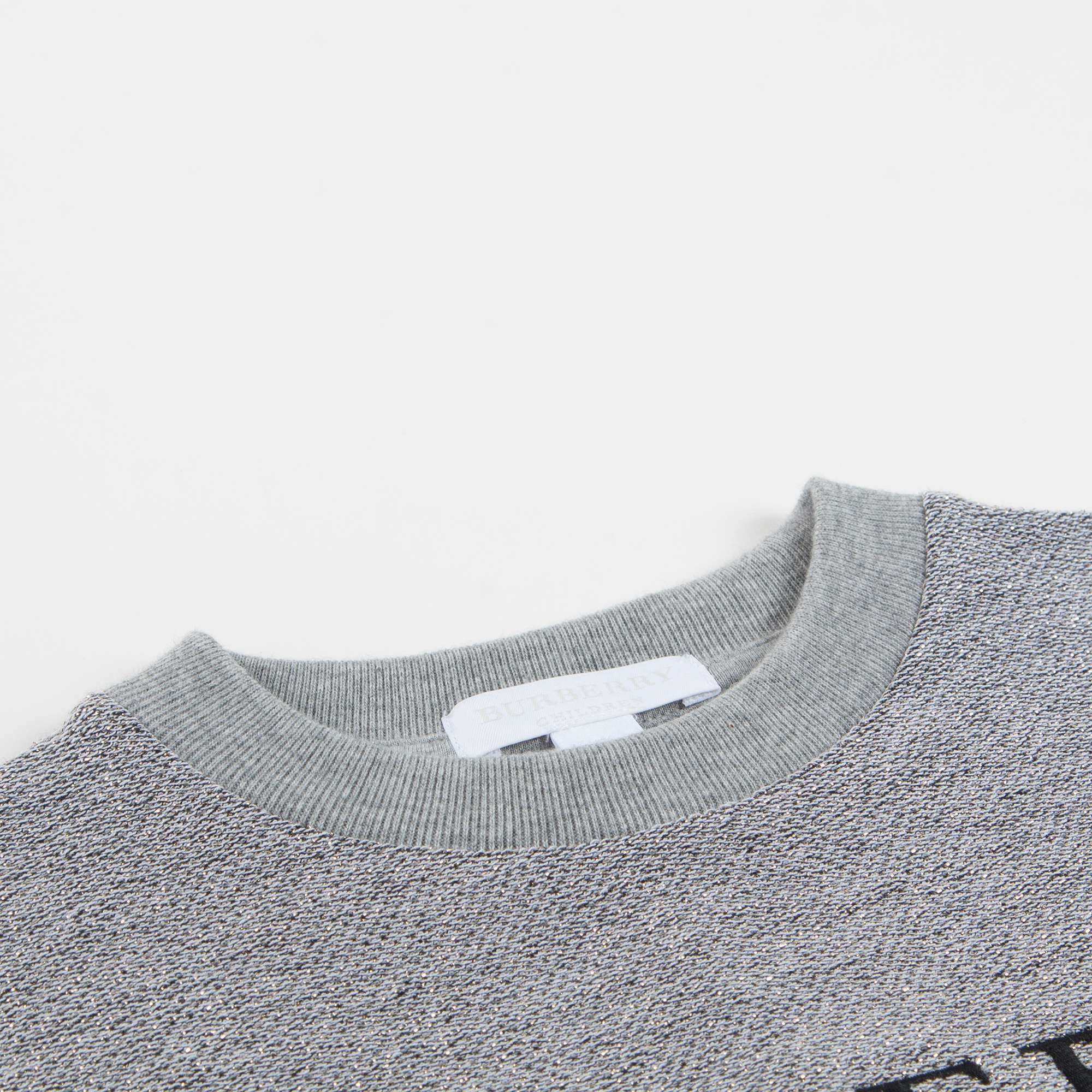 Boys  &  Girls  Grey  Melange   Cotton   Sweatshirt