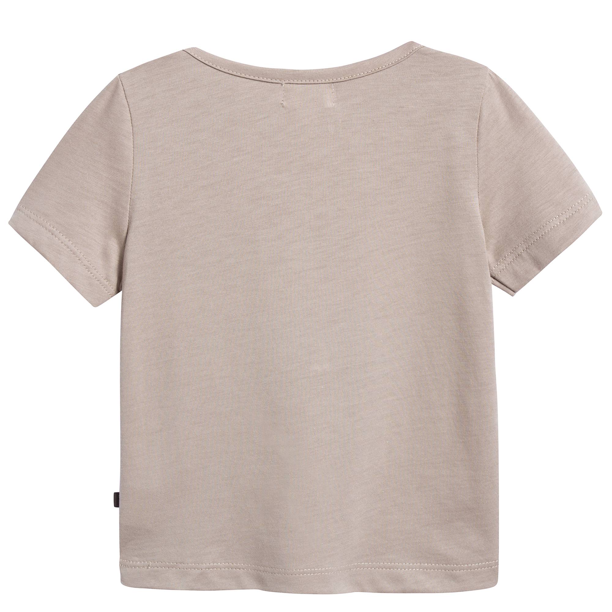 Boys Taupe & Dog Organic Pima Cotton T-shirt