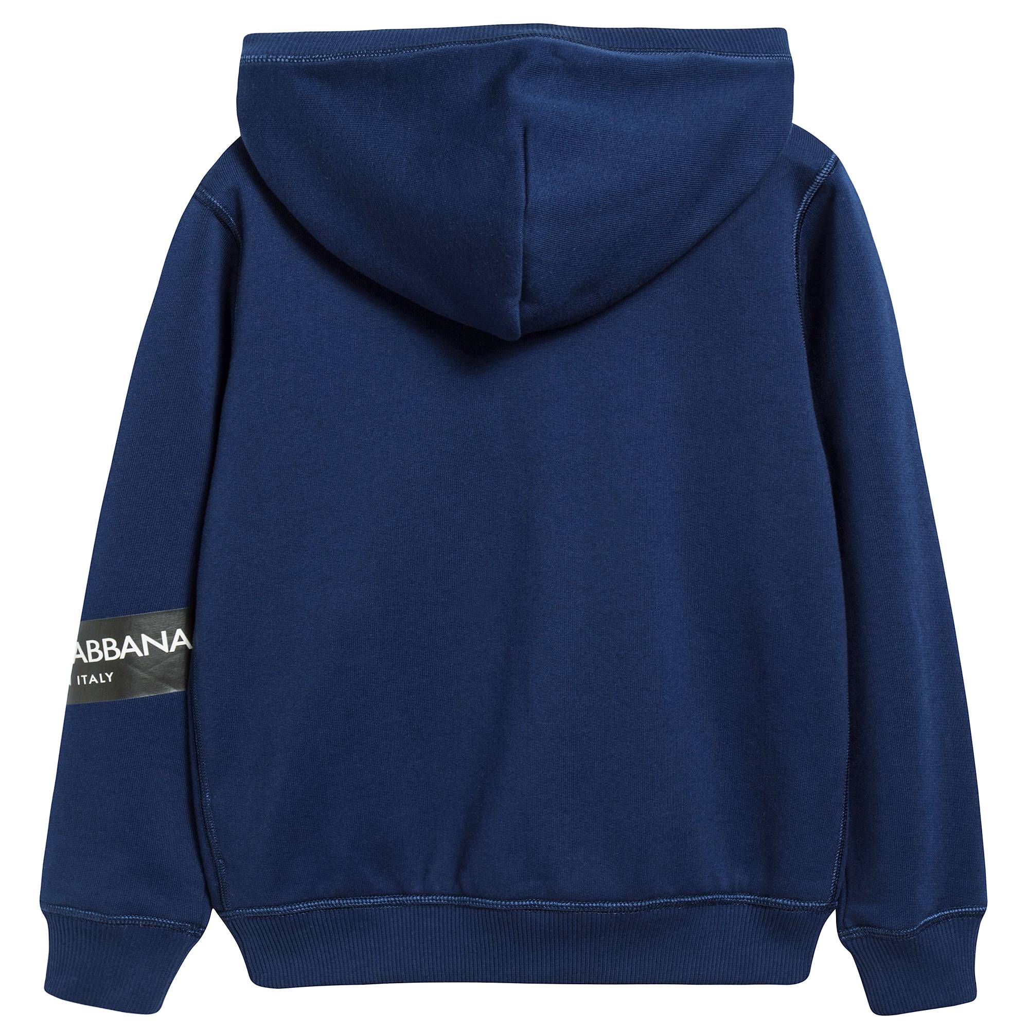 Boys Blue Zip-up Top