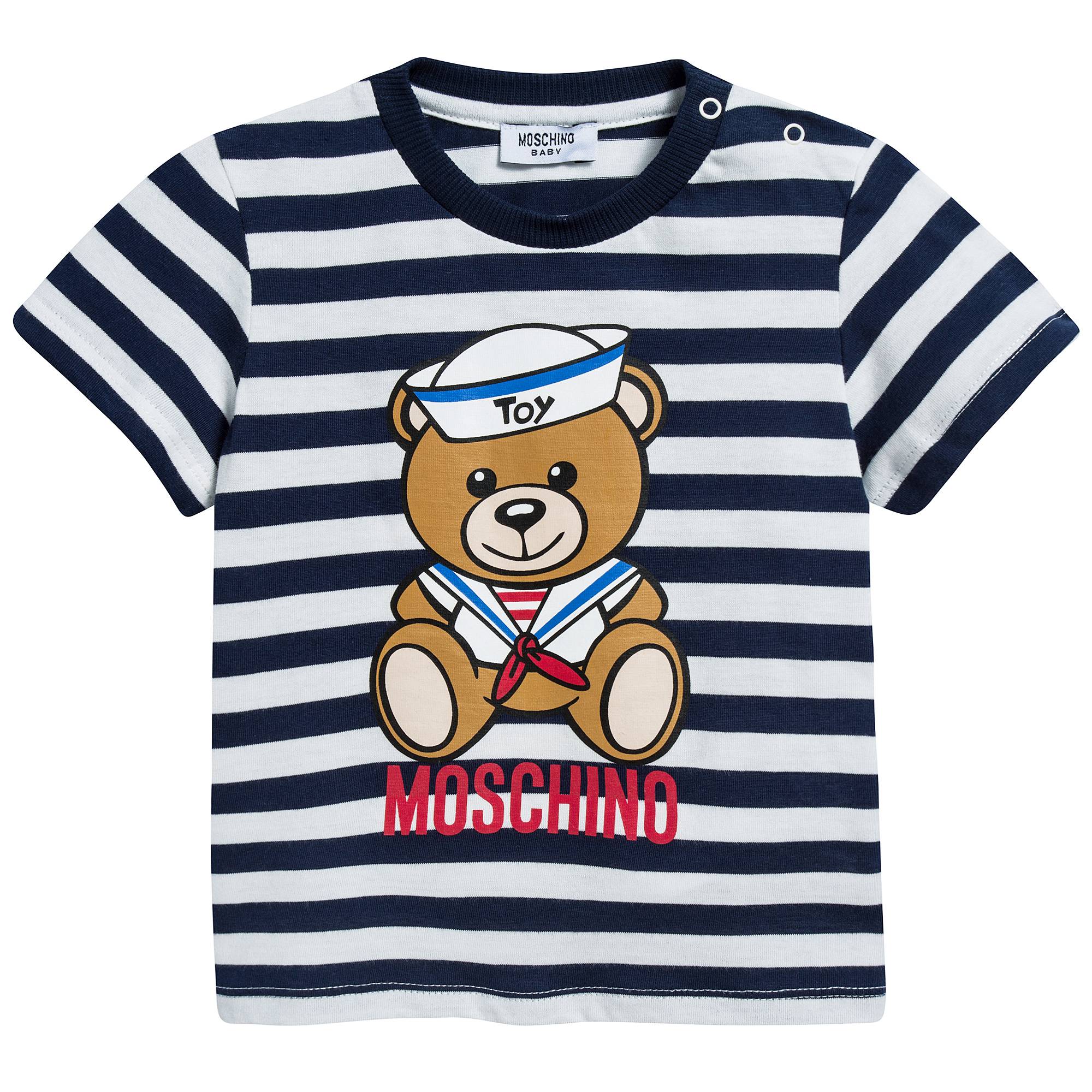 Baby Boys Blue Stripes Cotton Set