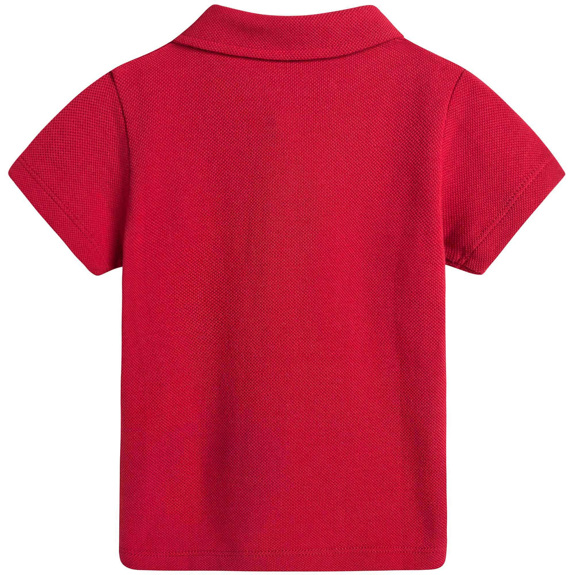 Baby Boys Red Embroidered Lightbulb Polo Shirt - CÉMAROSE | Children's Fashion Store - 2