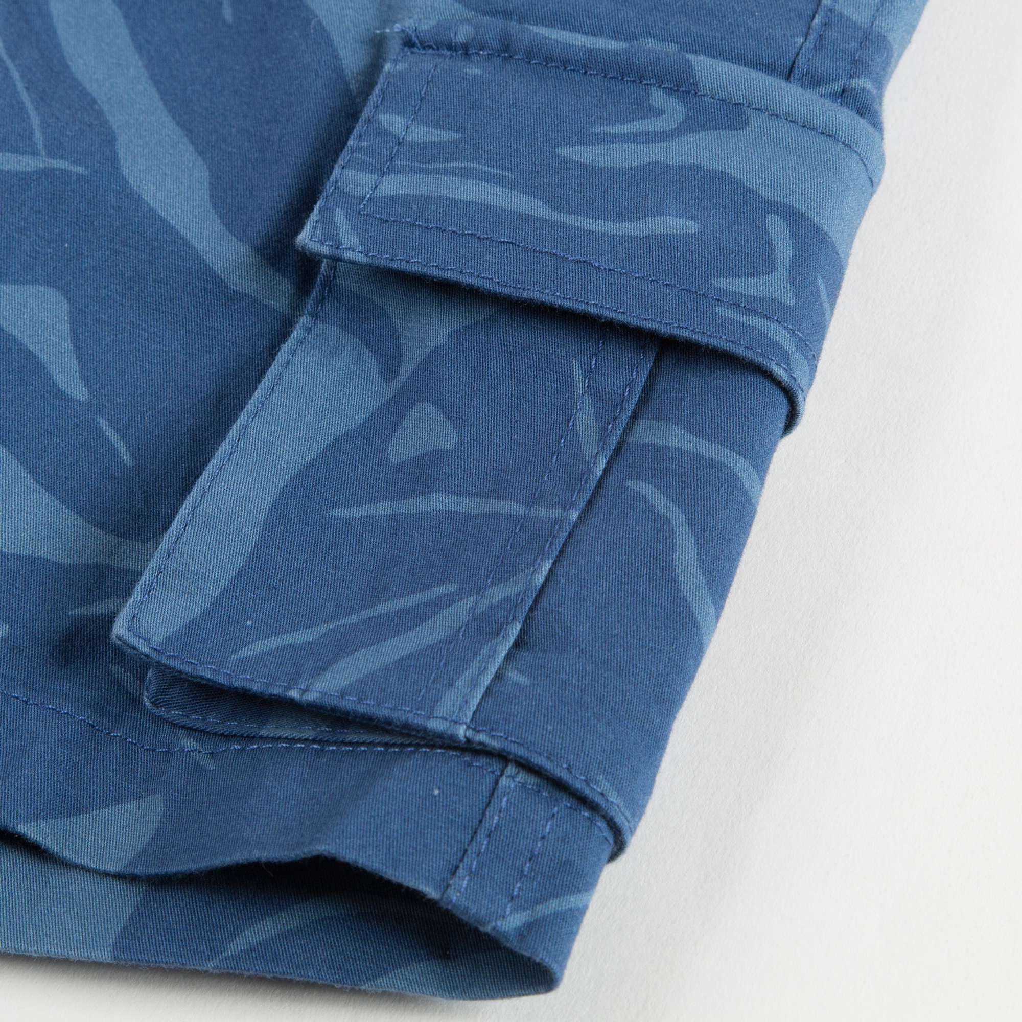 Boys Camouflage Blue Shorts