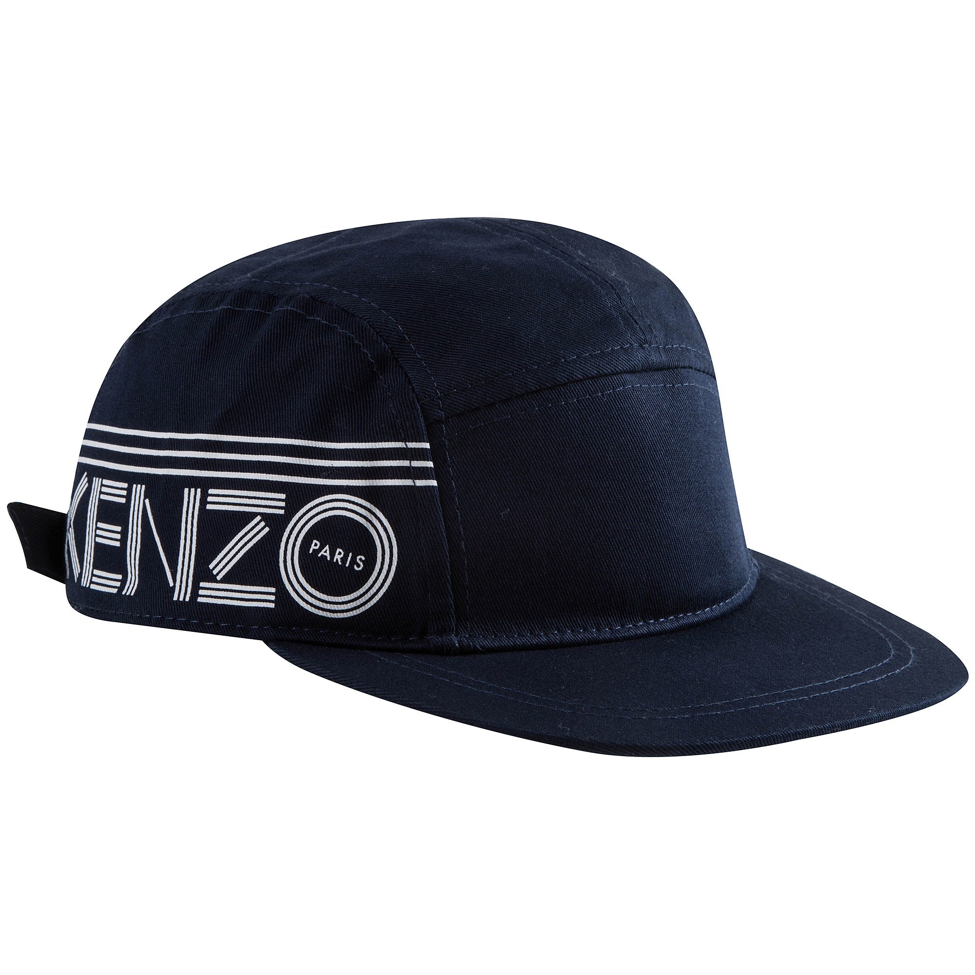 Boys Black Logo Cotton Hat