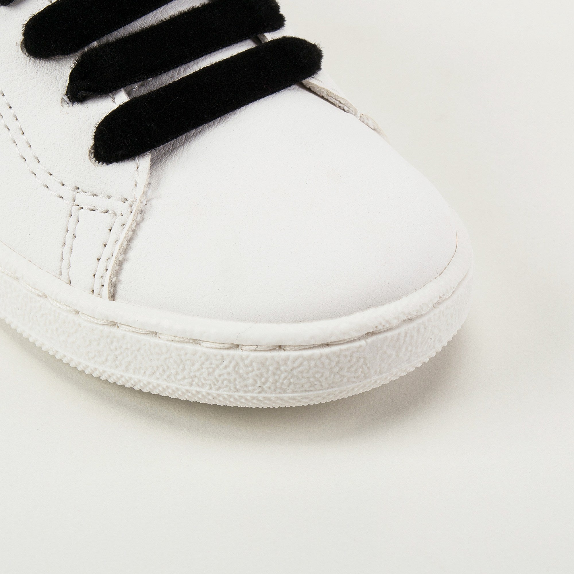 Boys & Girls White Leather Logo Trainers