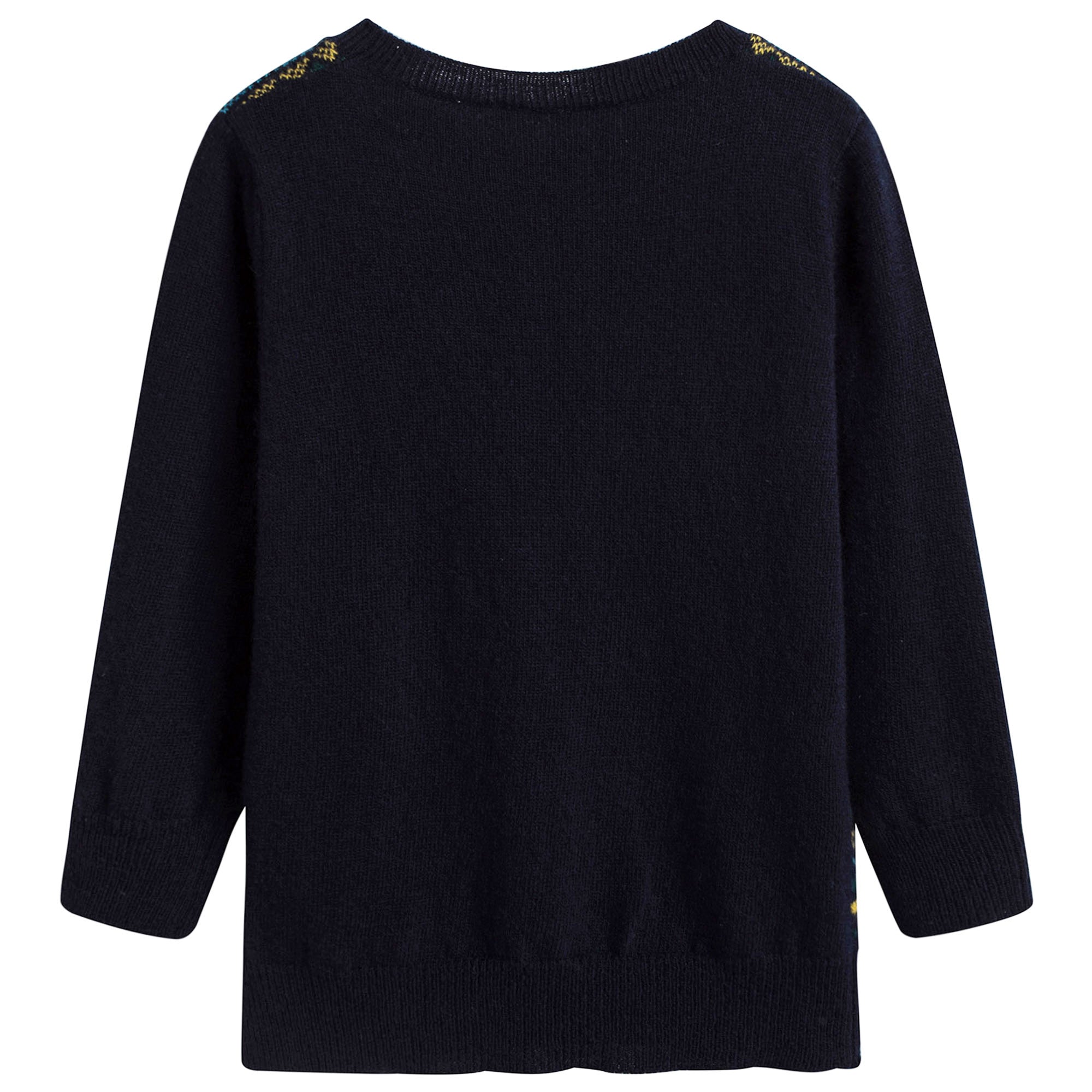 Boys Blue & Green Wool Sweater