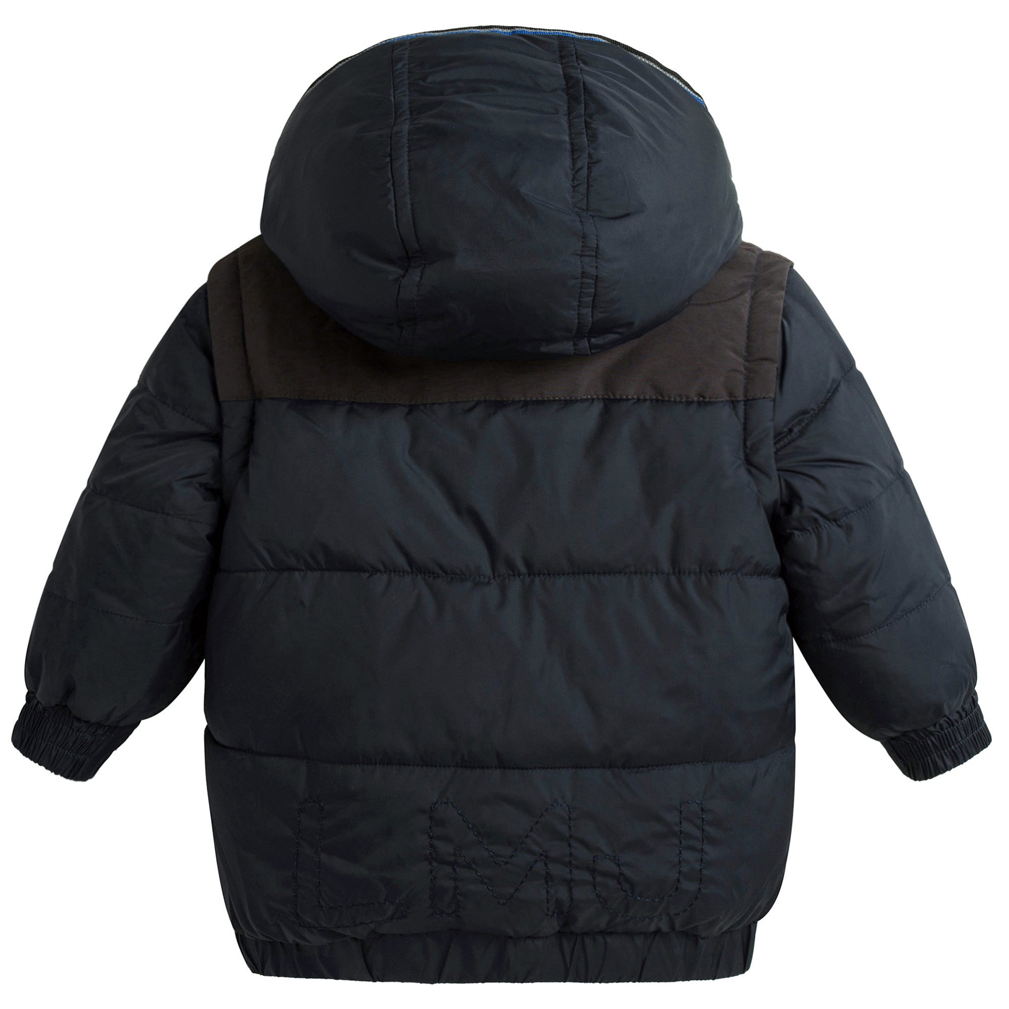 Baby Boys Black & Blue Reversible Cotton Jacket