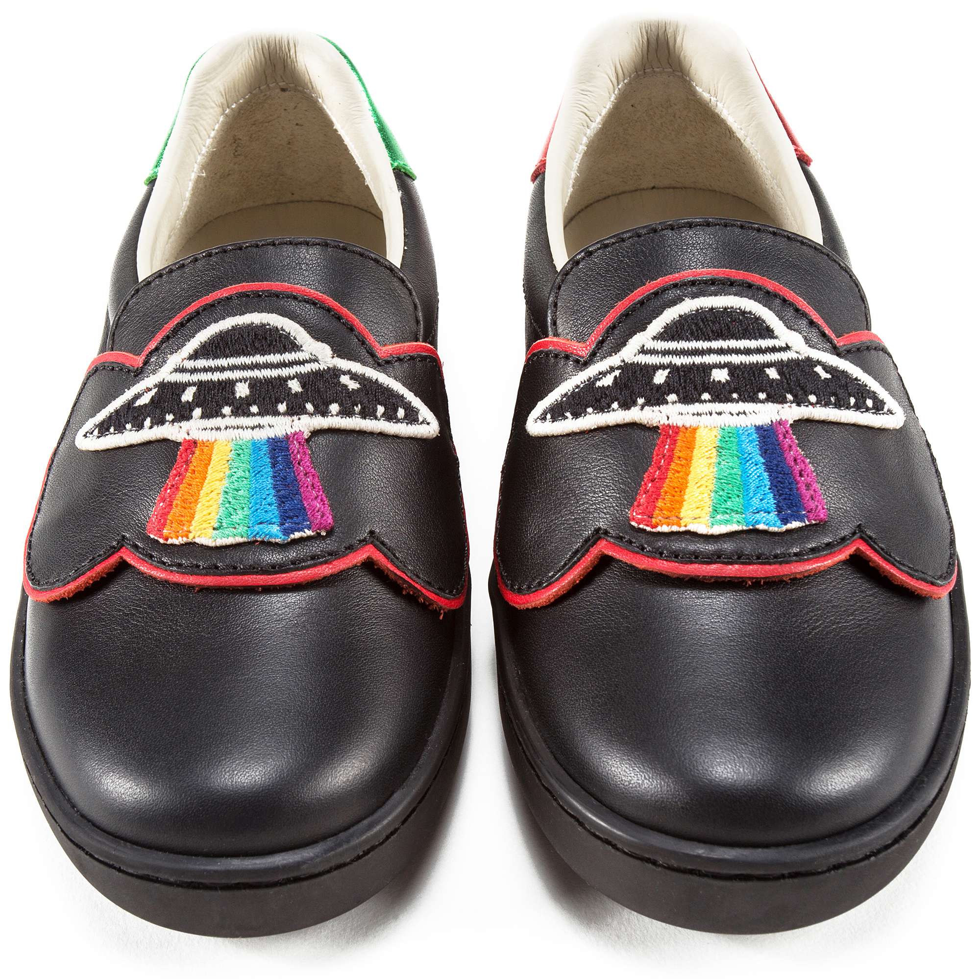 Boys & Girls Black Rainbow Shoes