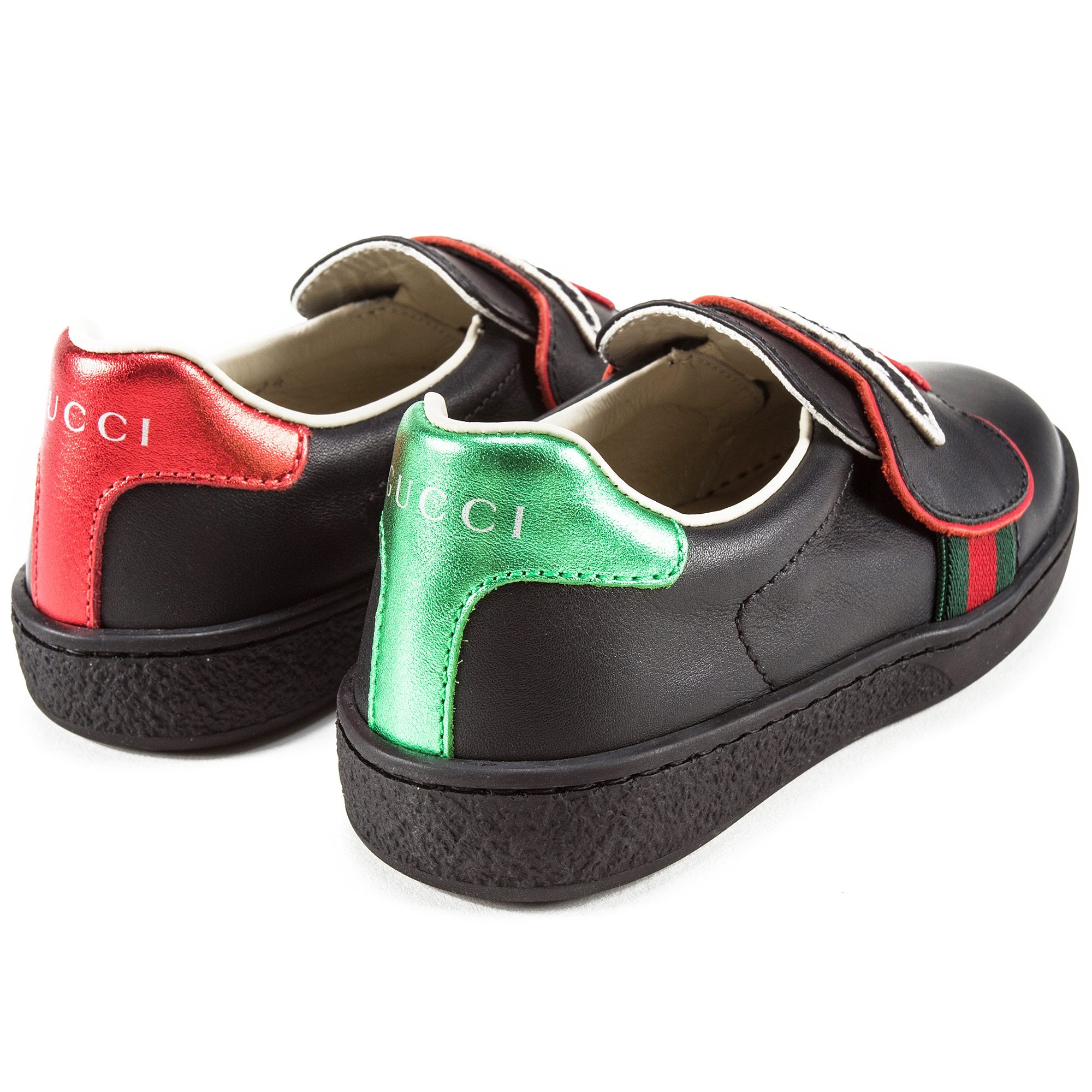 Boys & Girls Black Rainbow Shoes