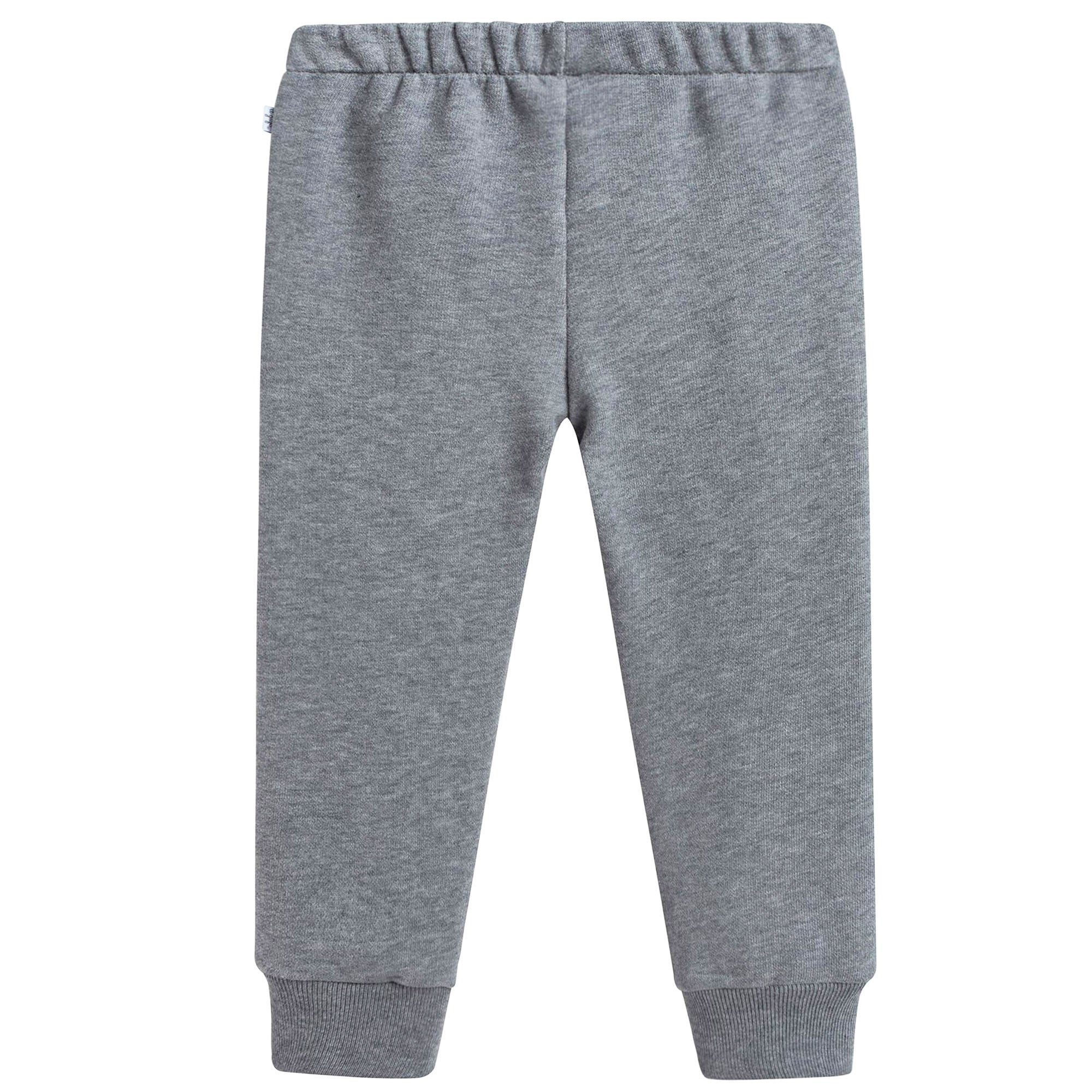 Boys Grey Cotton Trousers