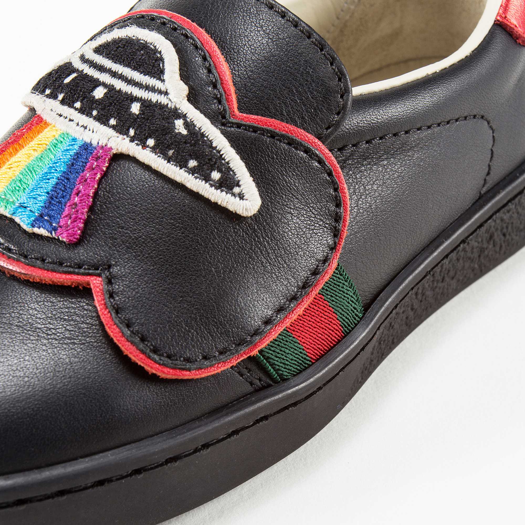 Boys & Girls Black Rainbow Shoes