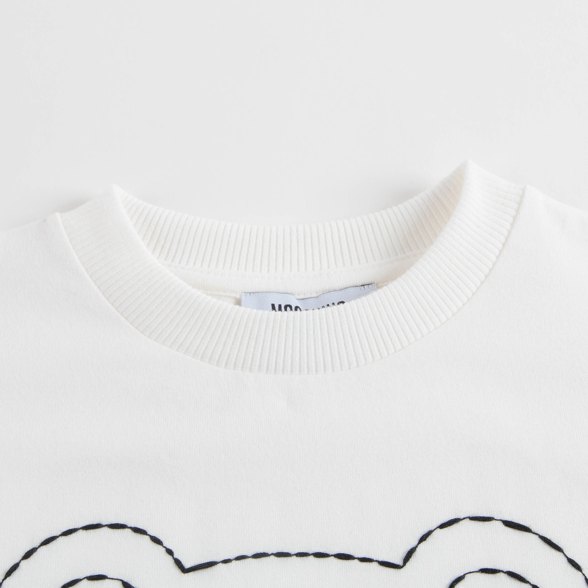 Boys & Girls White Cotton T-shirt