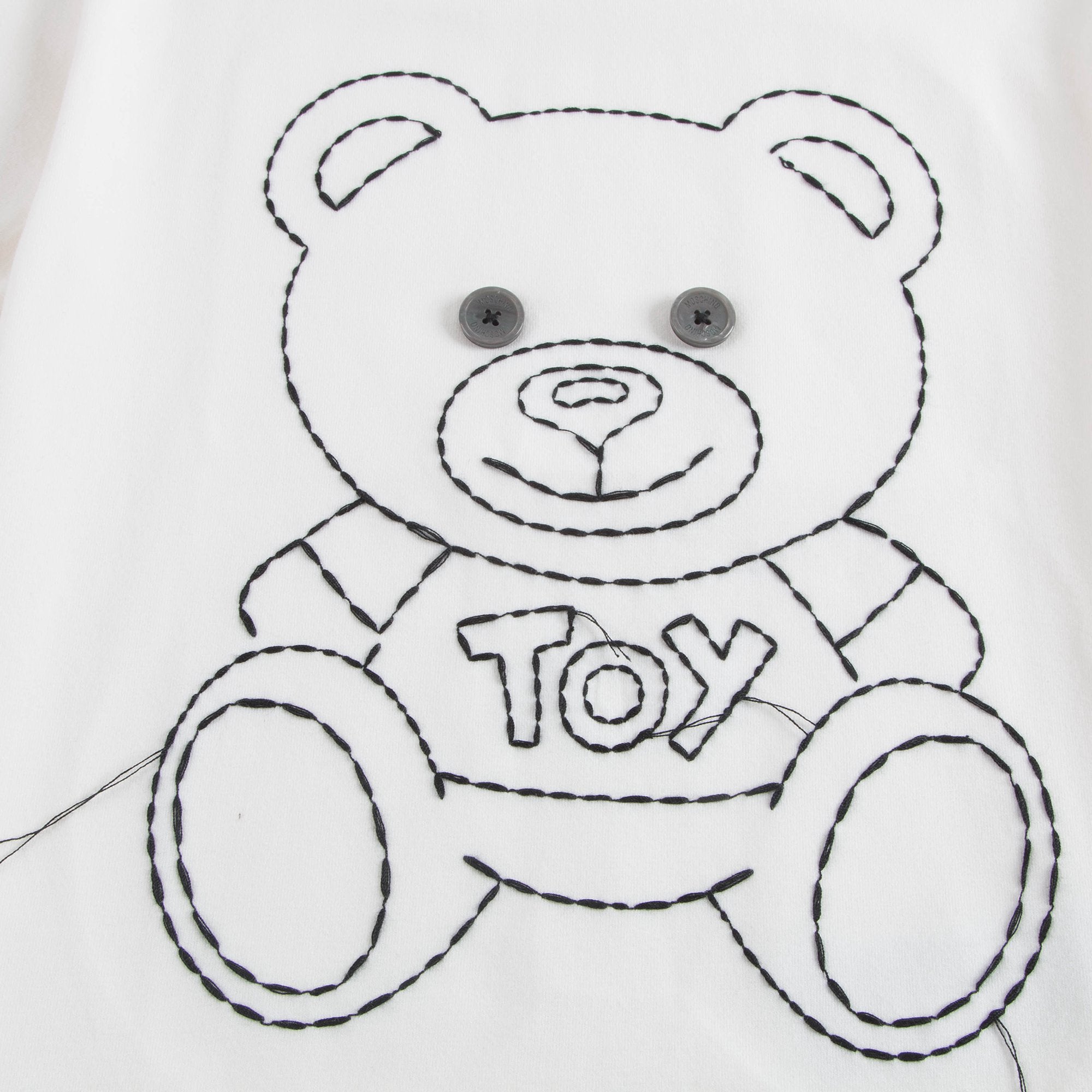 Boys & Girls White Cotton T-shirt