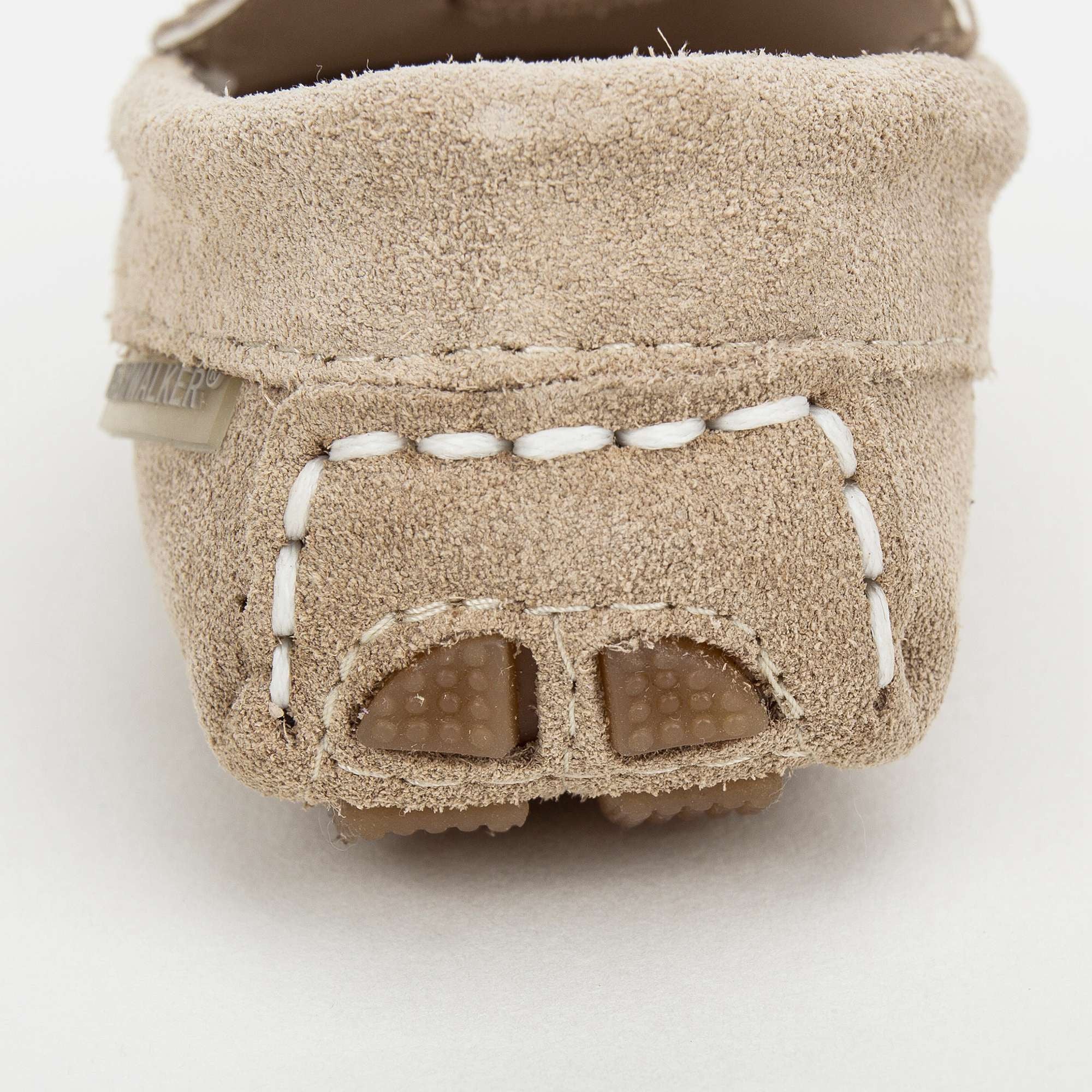 Boys Beige Suede Leather Tasselled Loafers