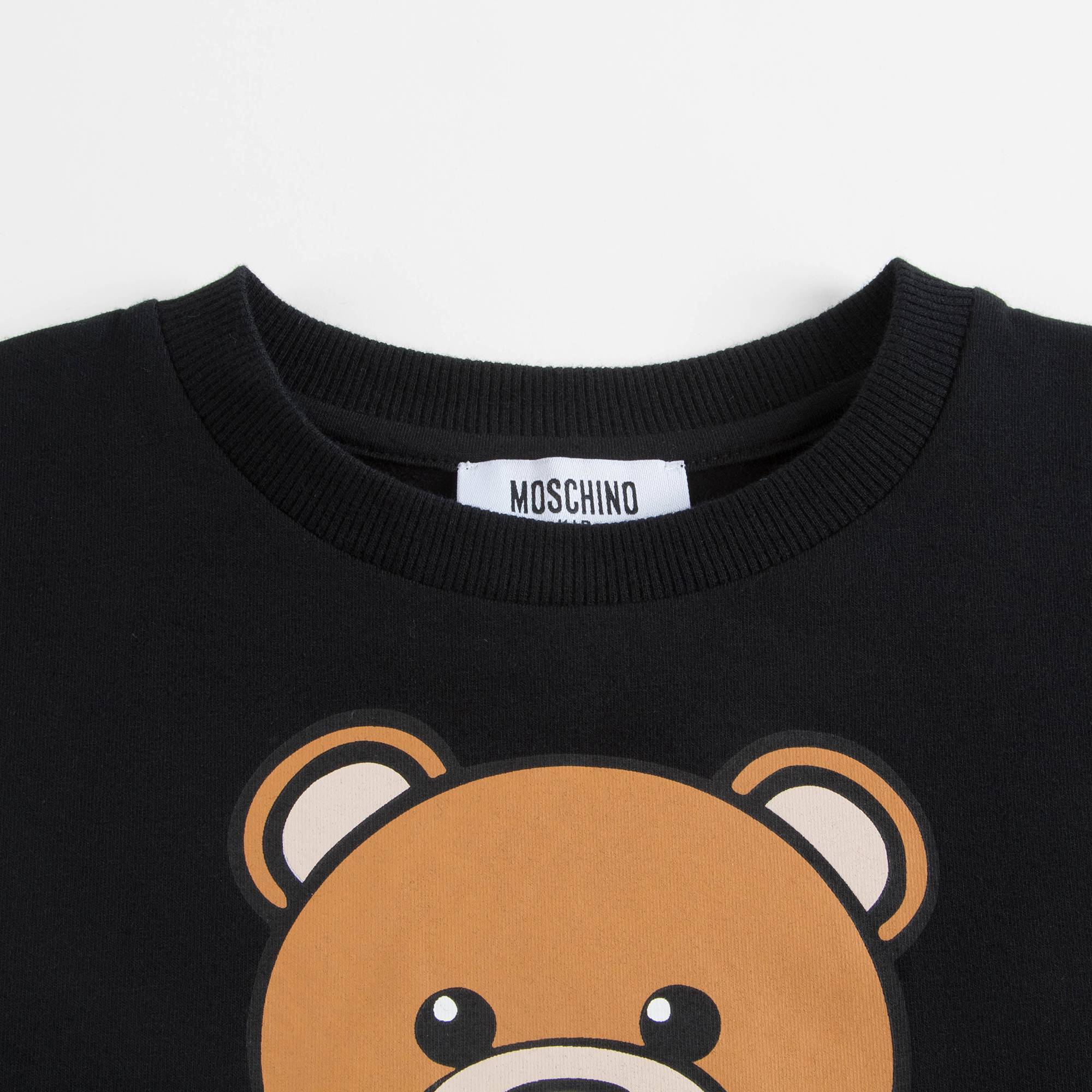 Boys & Girls Black Cotton T-shirt