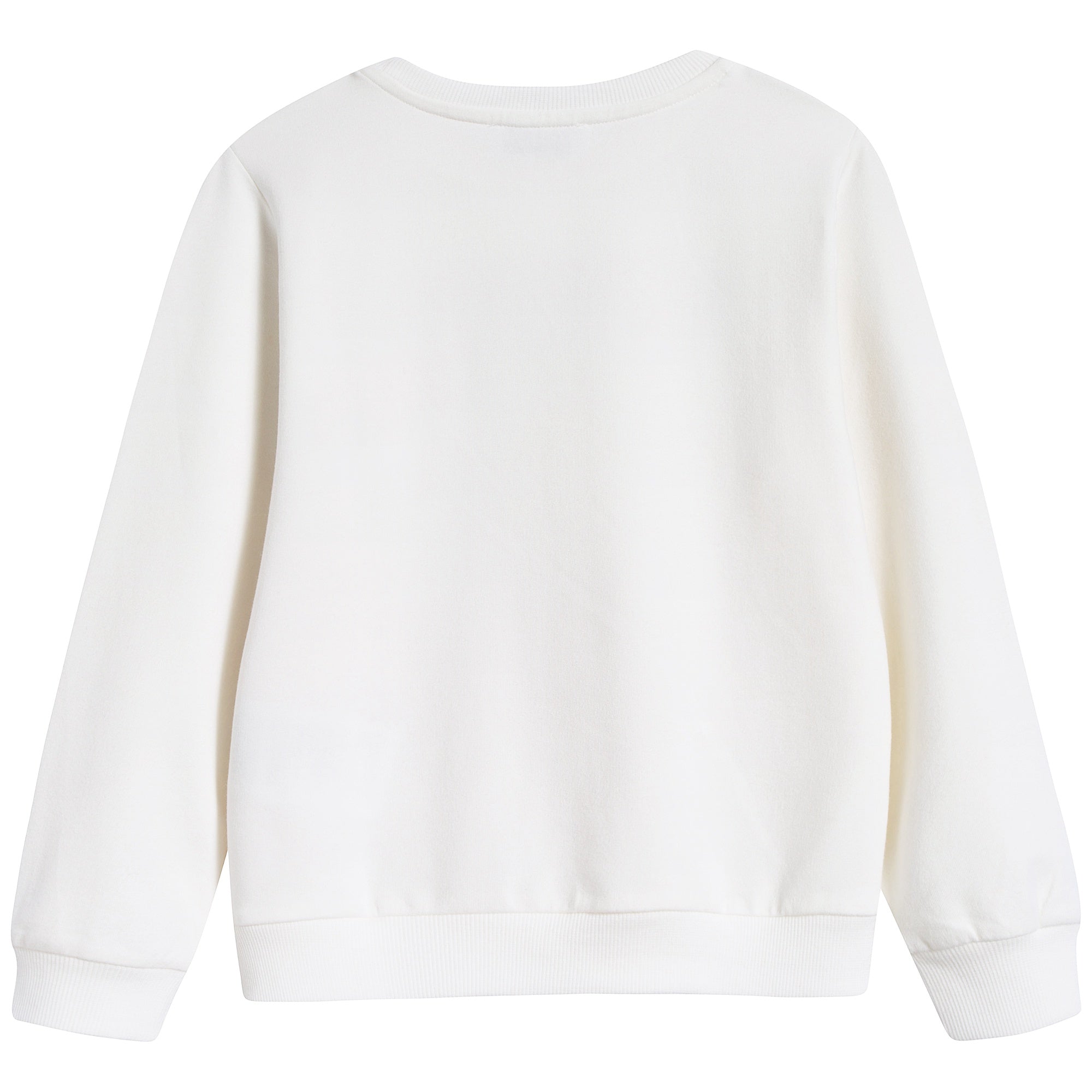 Boys & Girls White Cotton Sweater