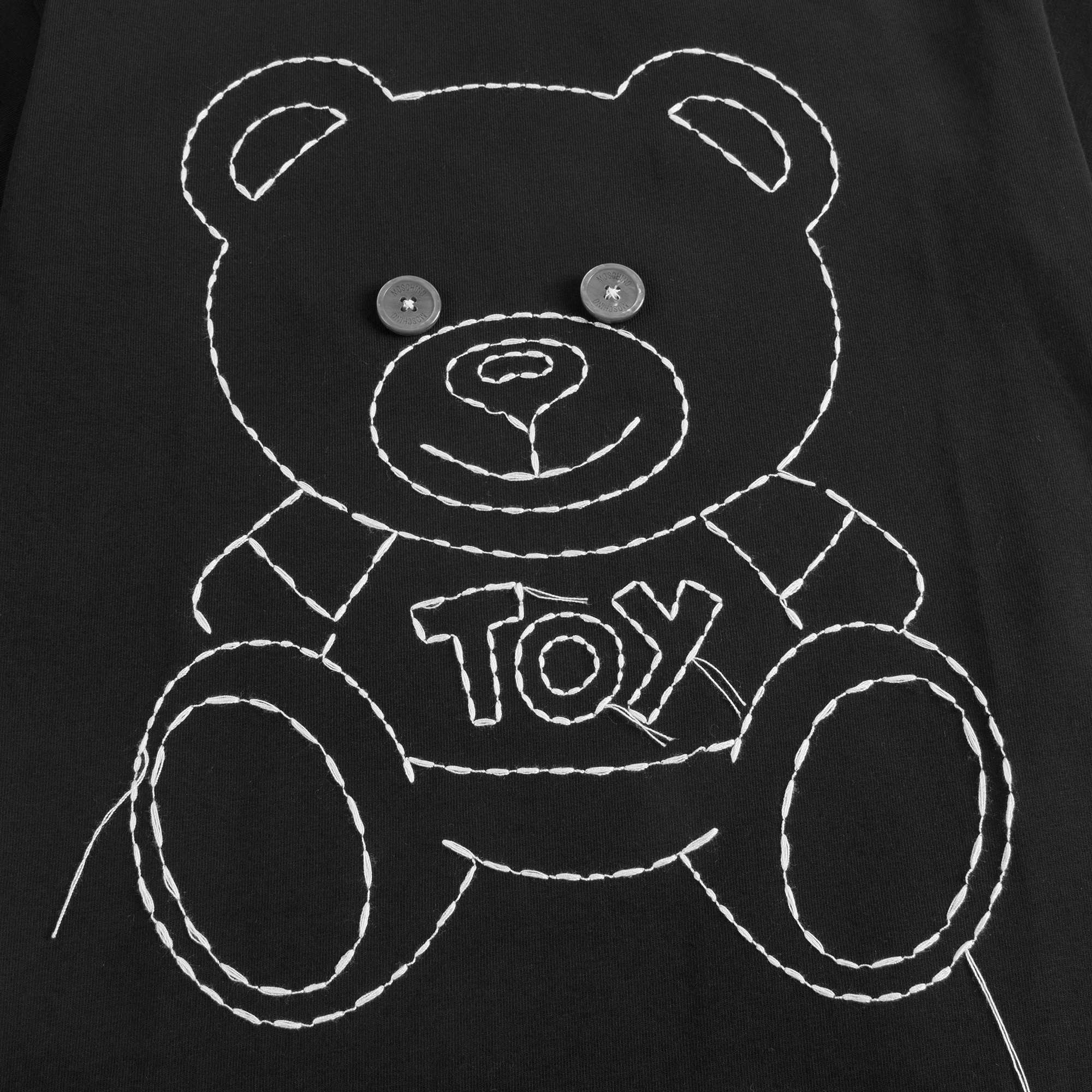 Boys & Girls Black Cotton T-shirt