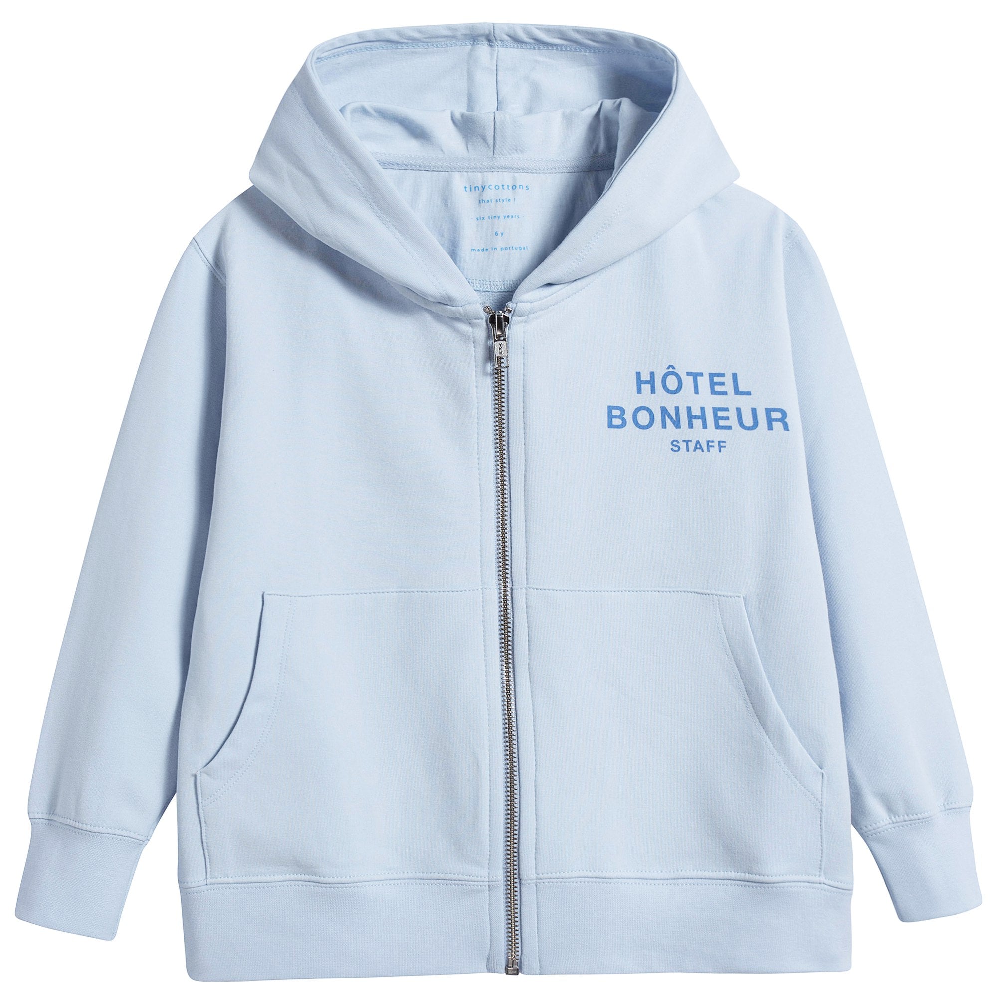 Boys Light Blue Pima Cotton Coat