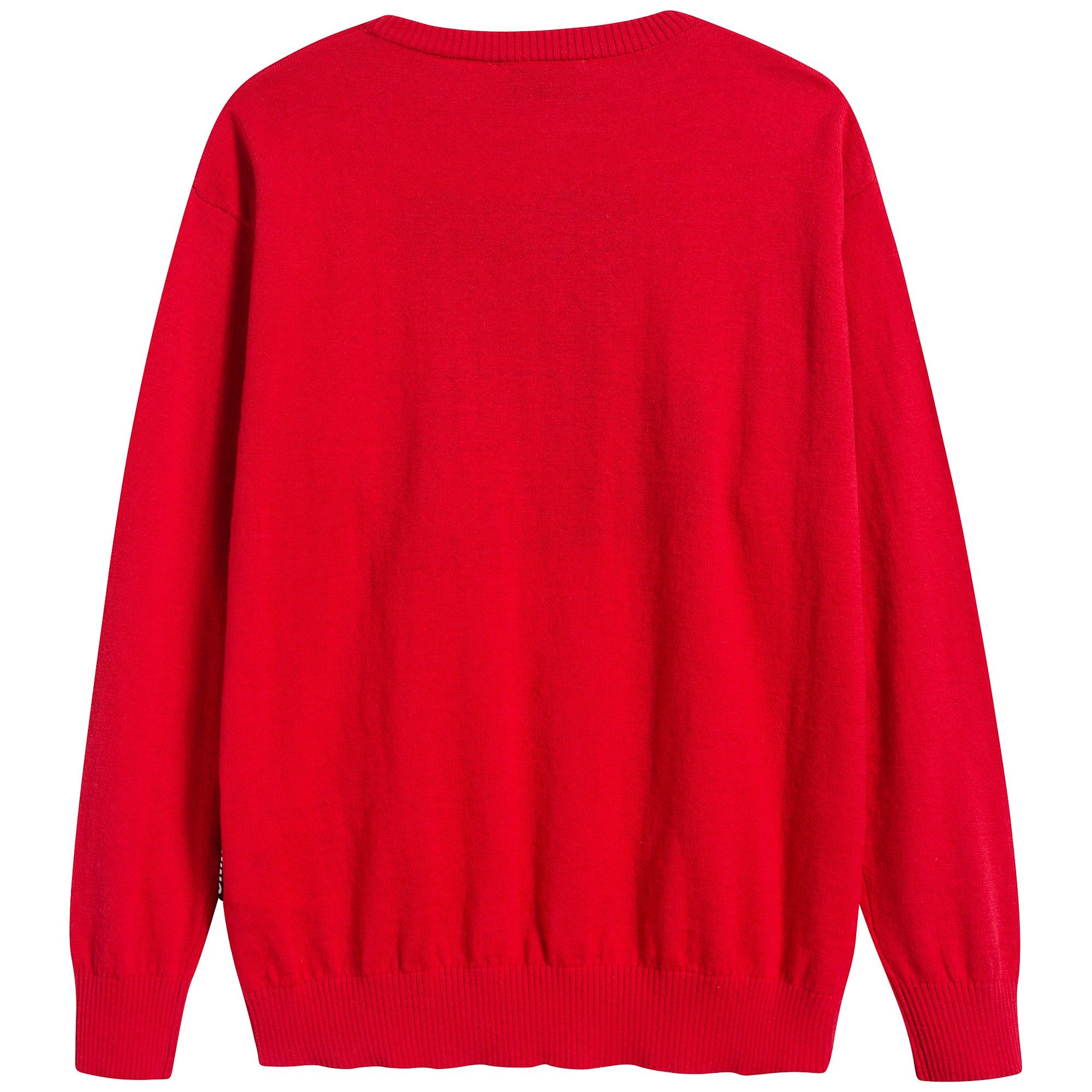 Boys & Girls Poppy Red Cotton Sweater