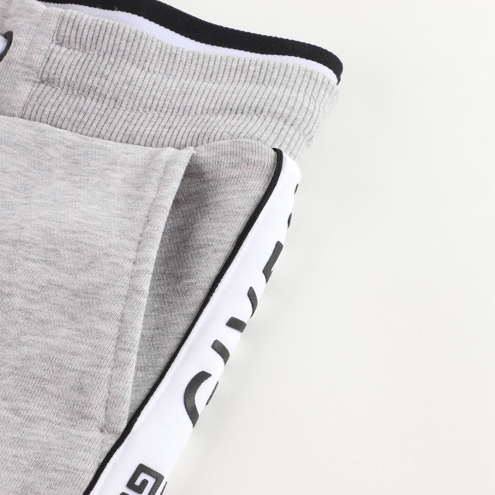 Boys Grey Cotton Shorts