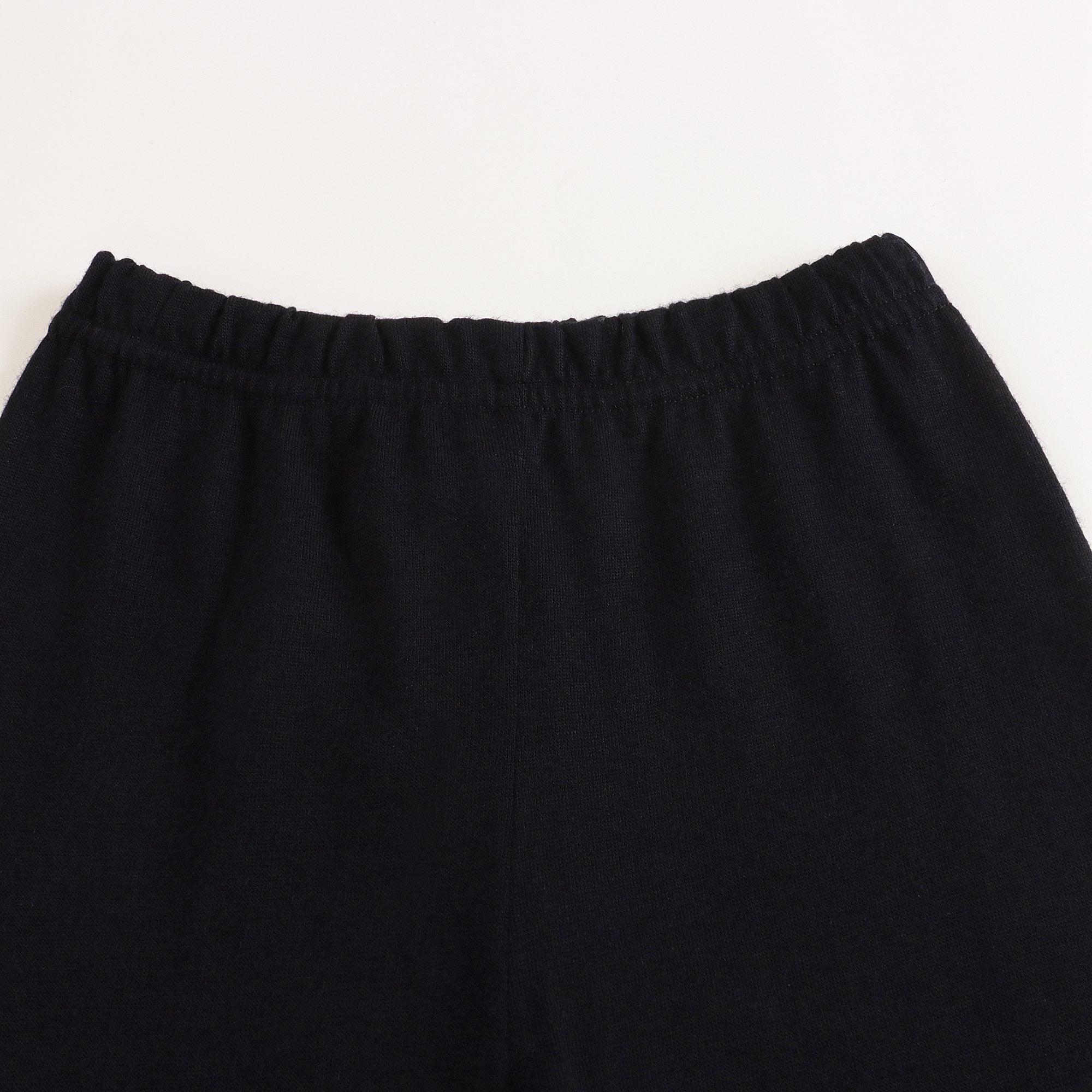 Boys & Girls Black Wool Shorts