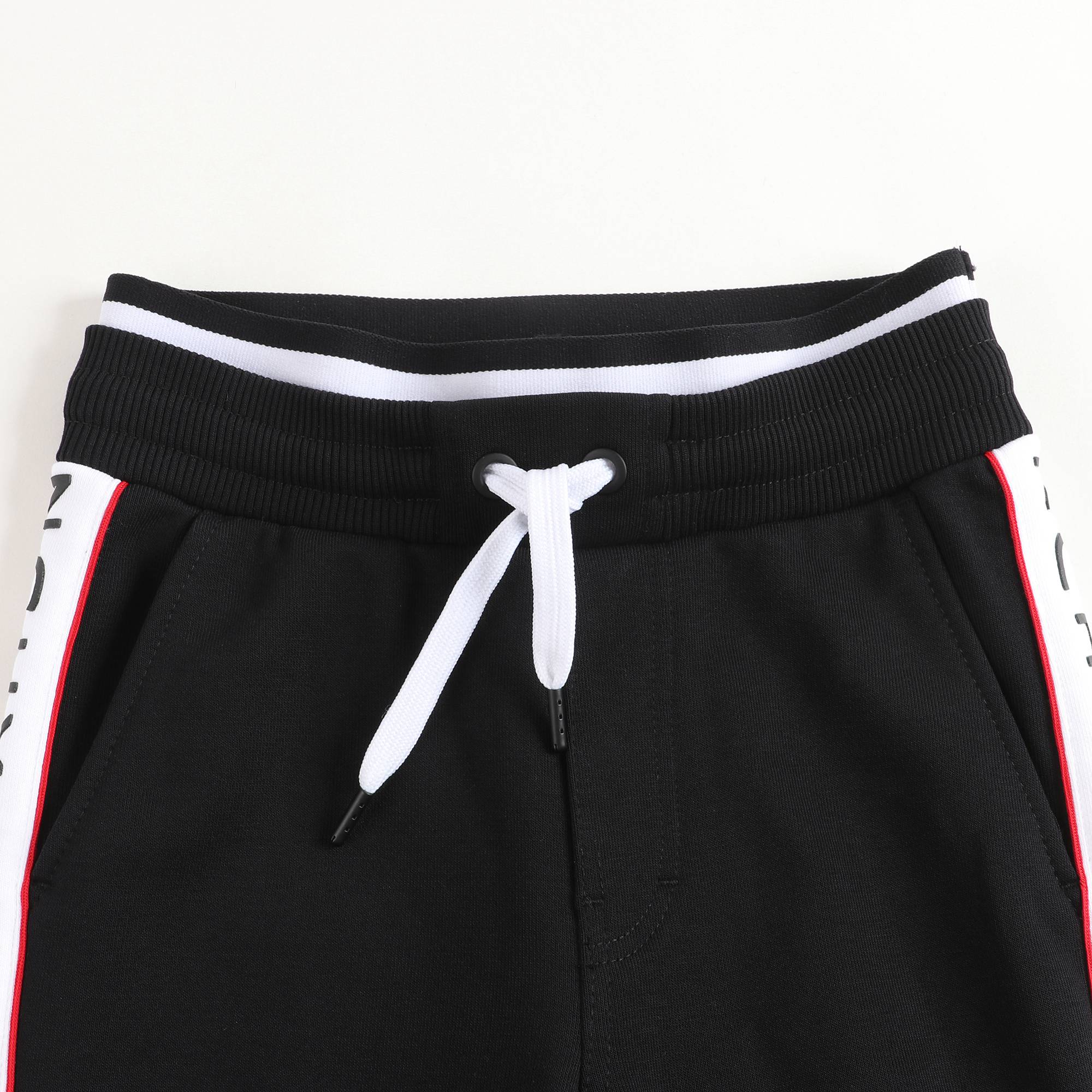 Boys Black Cotton Trousers