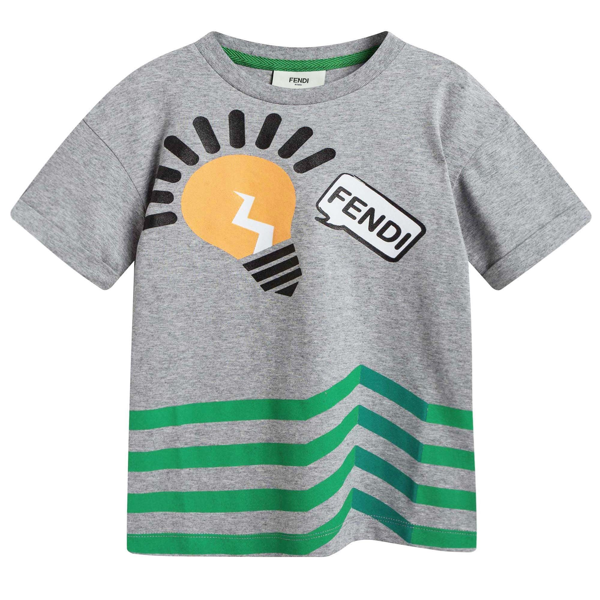 Boys Grey Lightbulb T-shirt