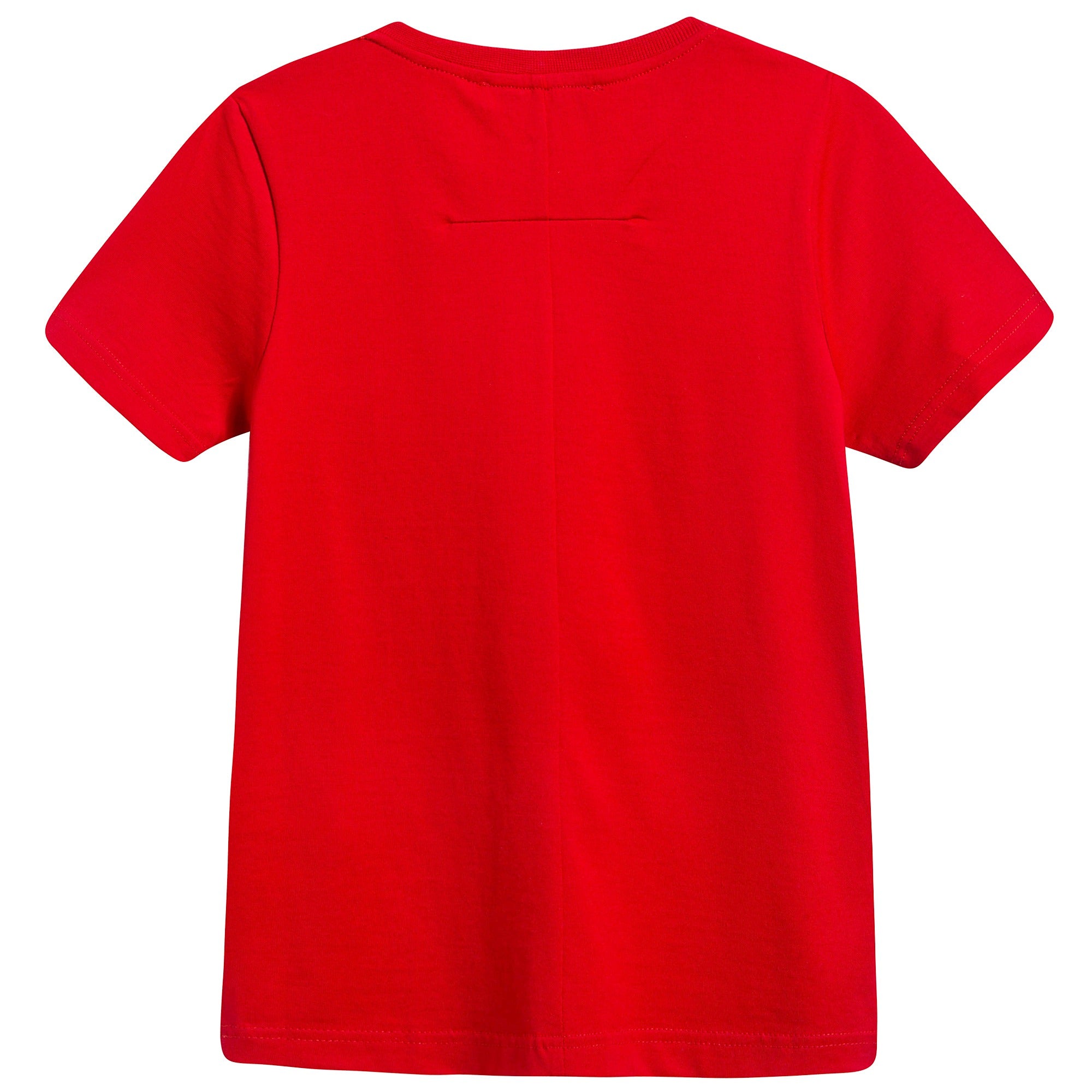 Boys Red  Logo Cotton  T-shirt