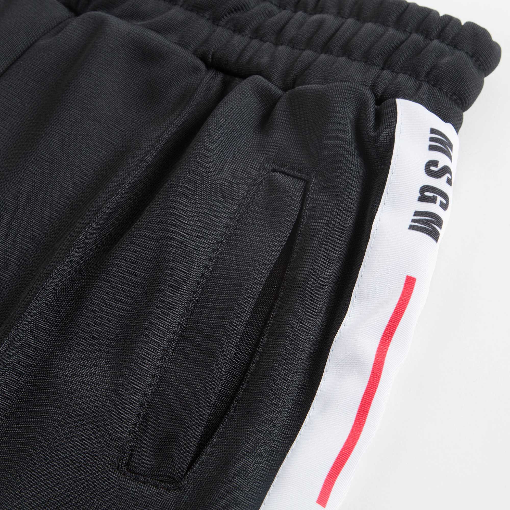 Boys & Girls Black Logo Trousers