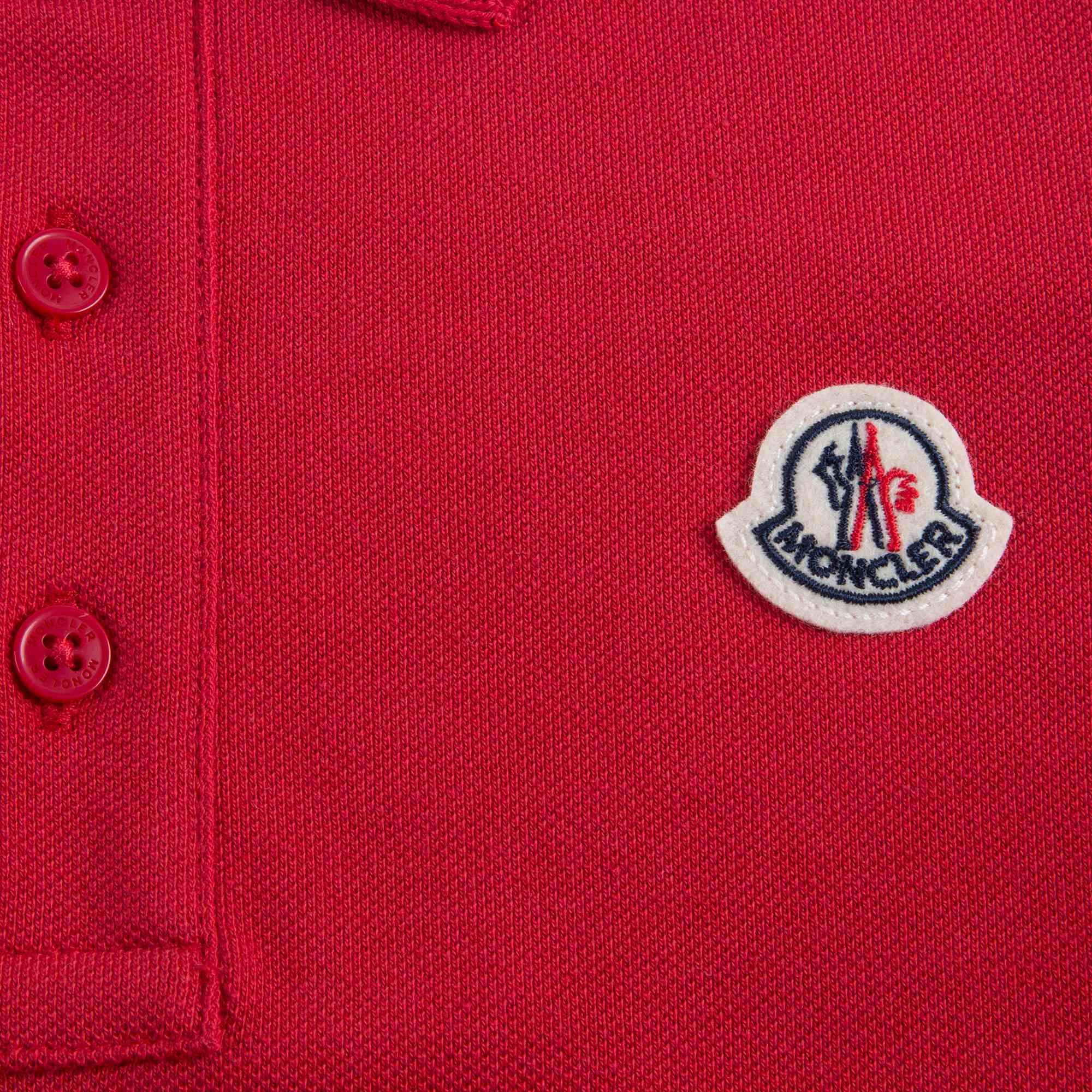 Boys Red Cotton Polo Shirt