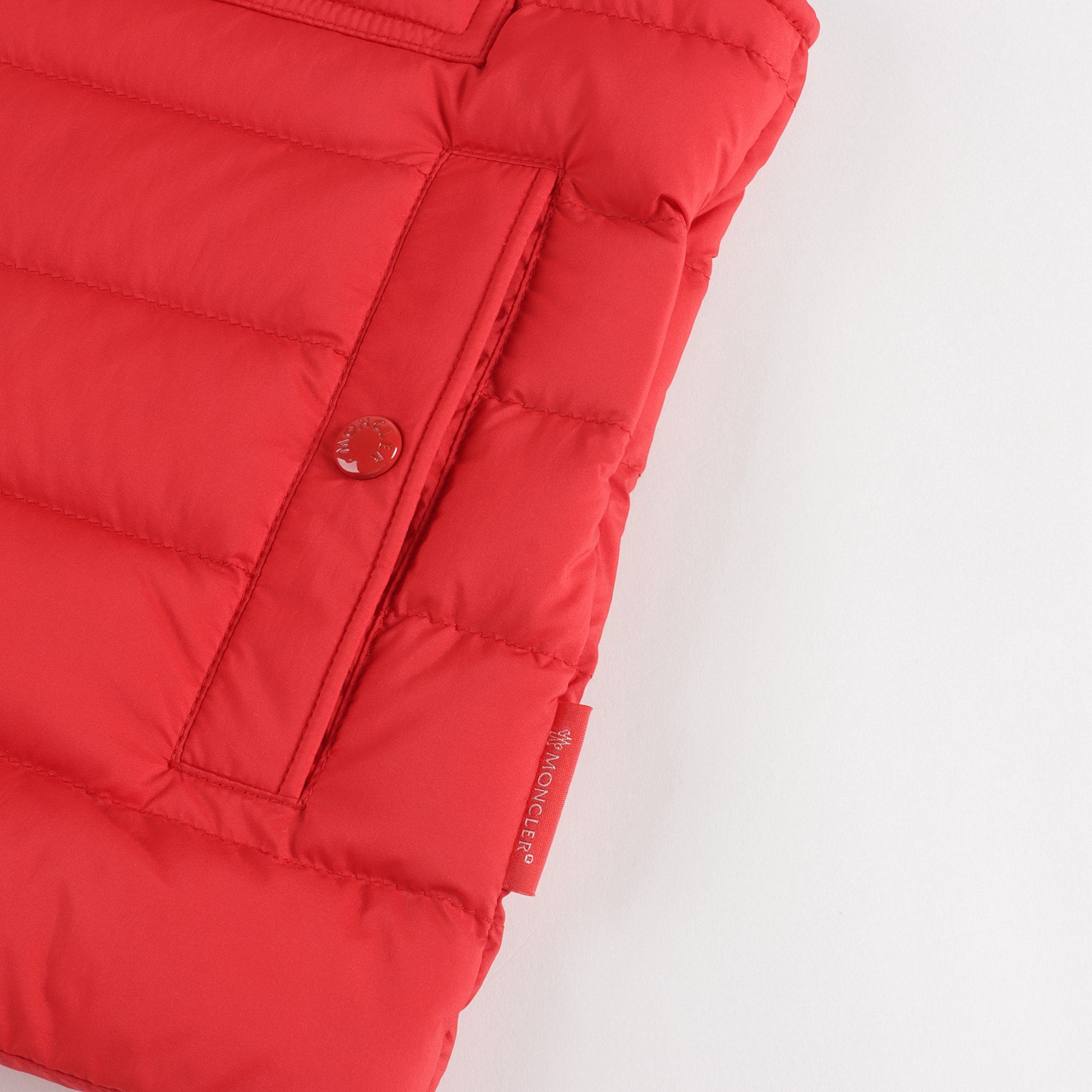 Boys Red "DAZIM" Padded Down Gilet