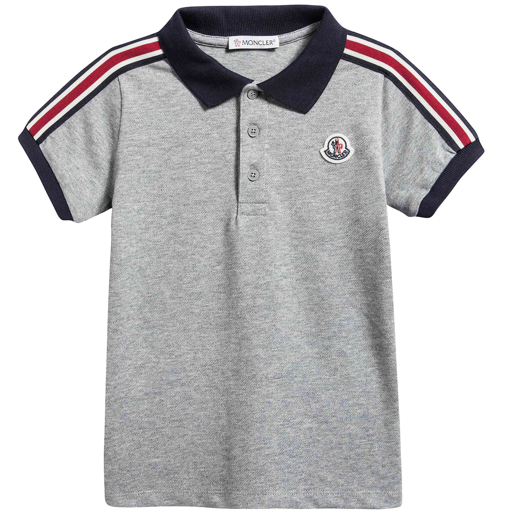 Boys Grey Cotton Polo Outfit