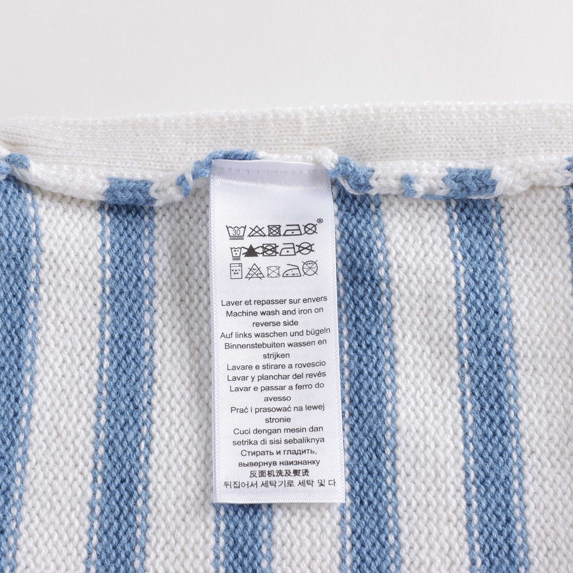 Baby Boys Blue Stripes Wool Set