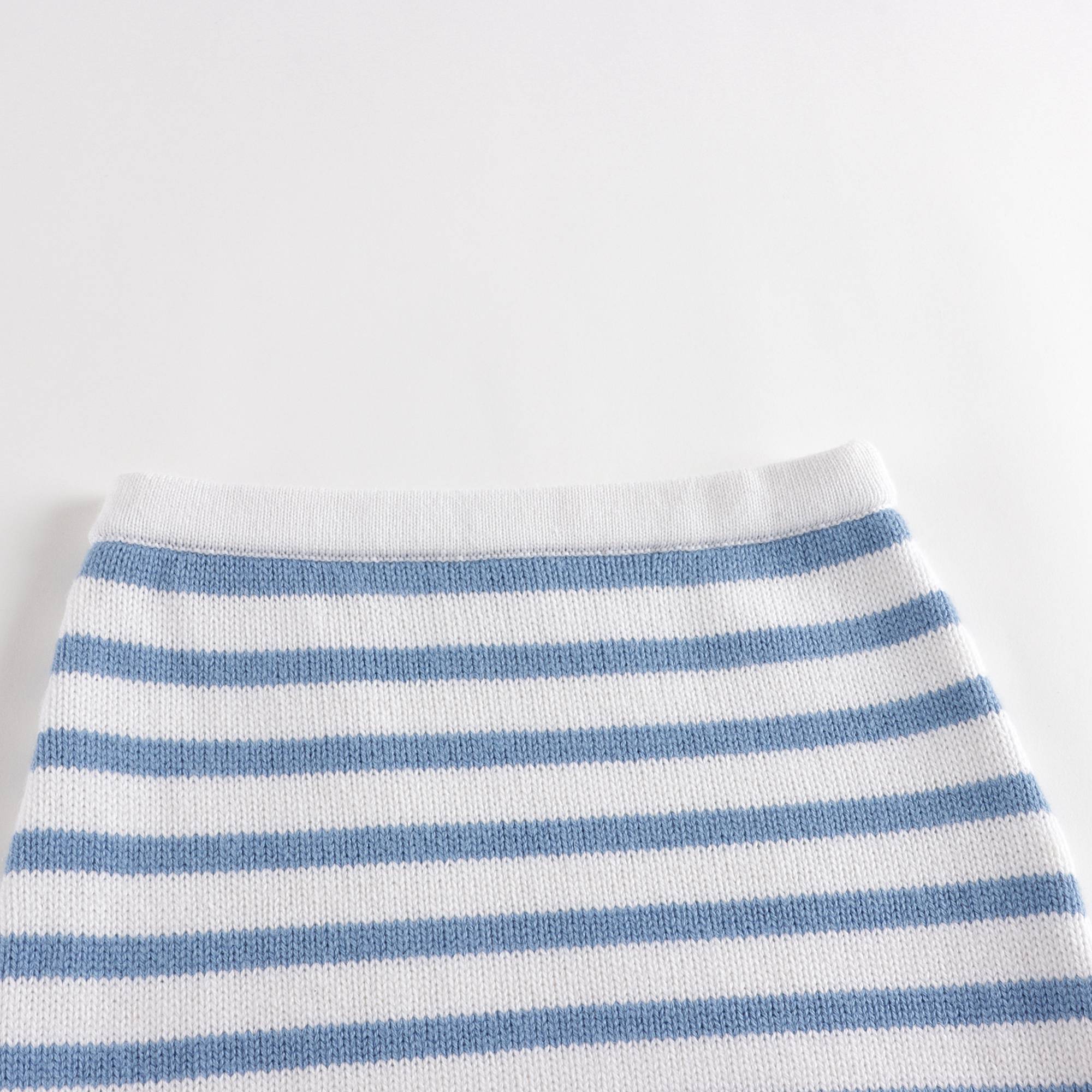 Baby Boys Blue Stripes Wool Set